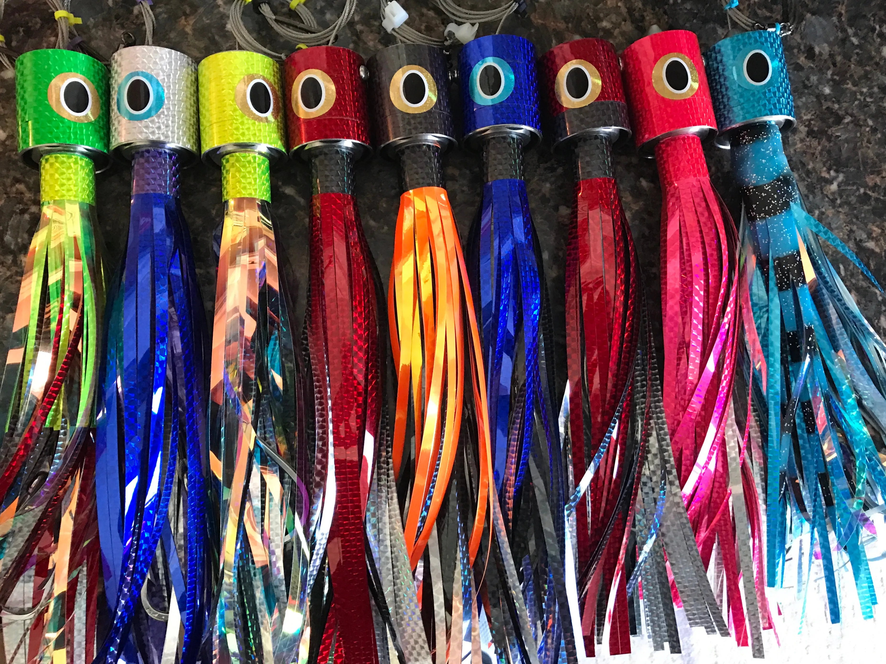 17oz Dinner Bell High Speed Trolling Lure 10/0 Double Stiff Rig