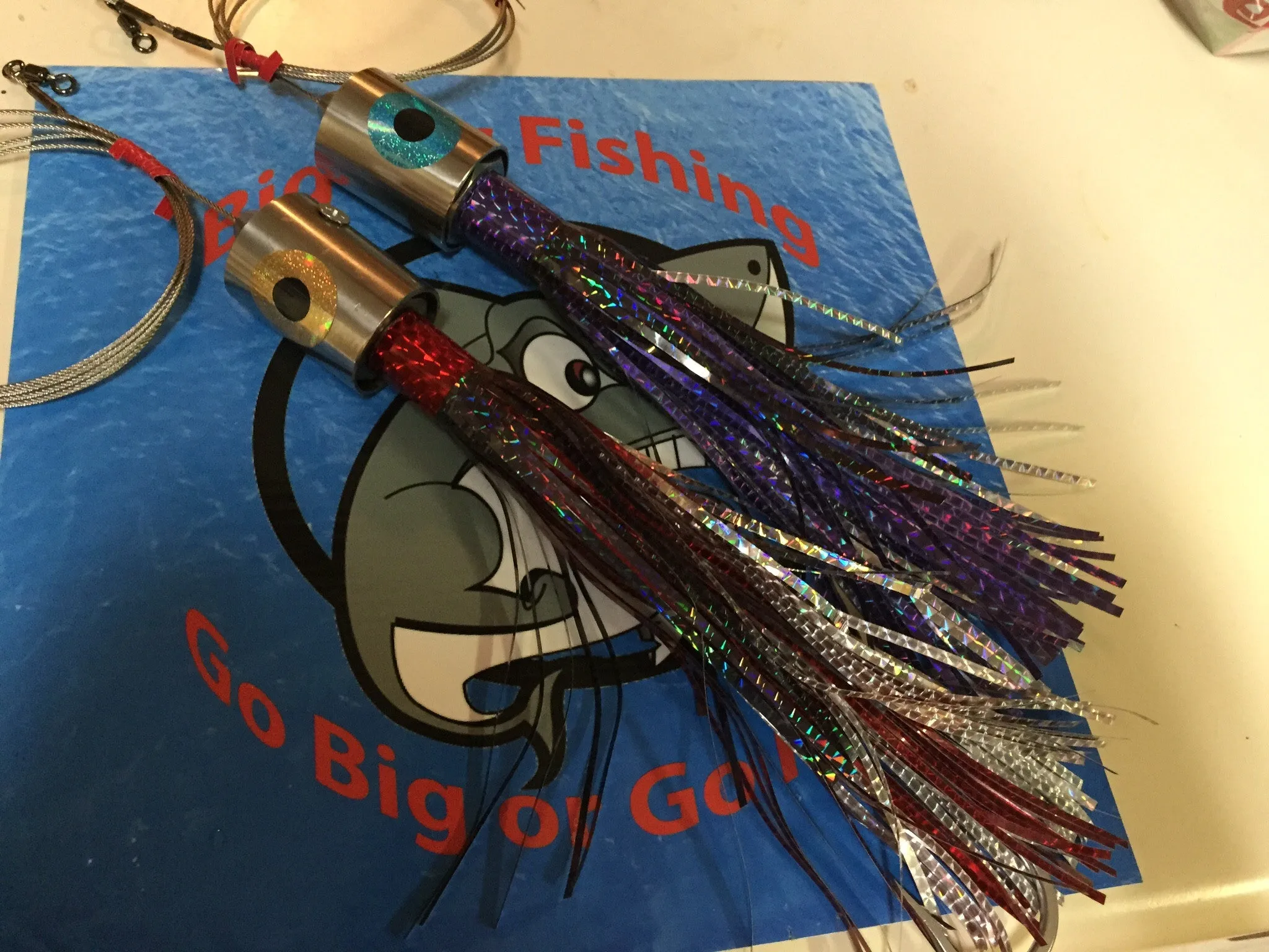 17oz Dinner Bell High Speed Trolling Lure single rigged