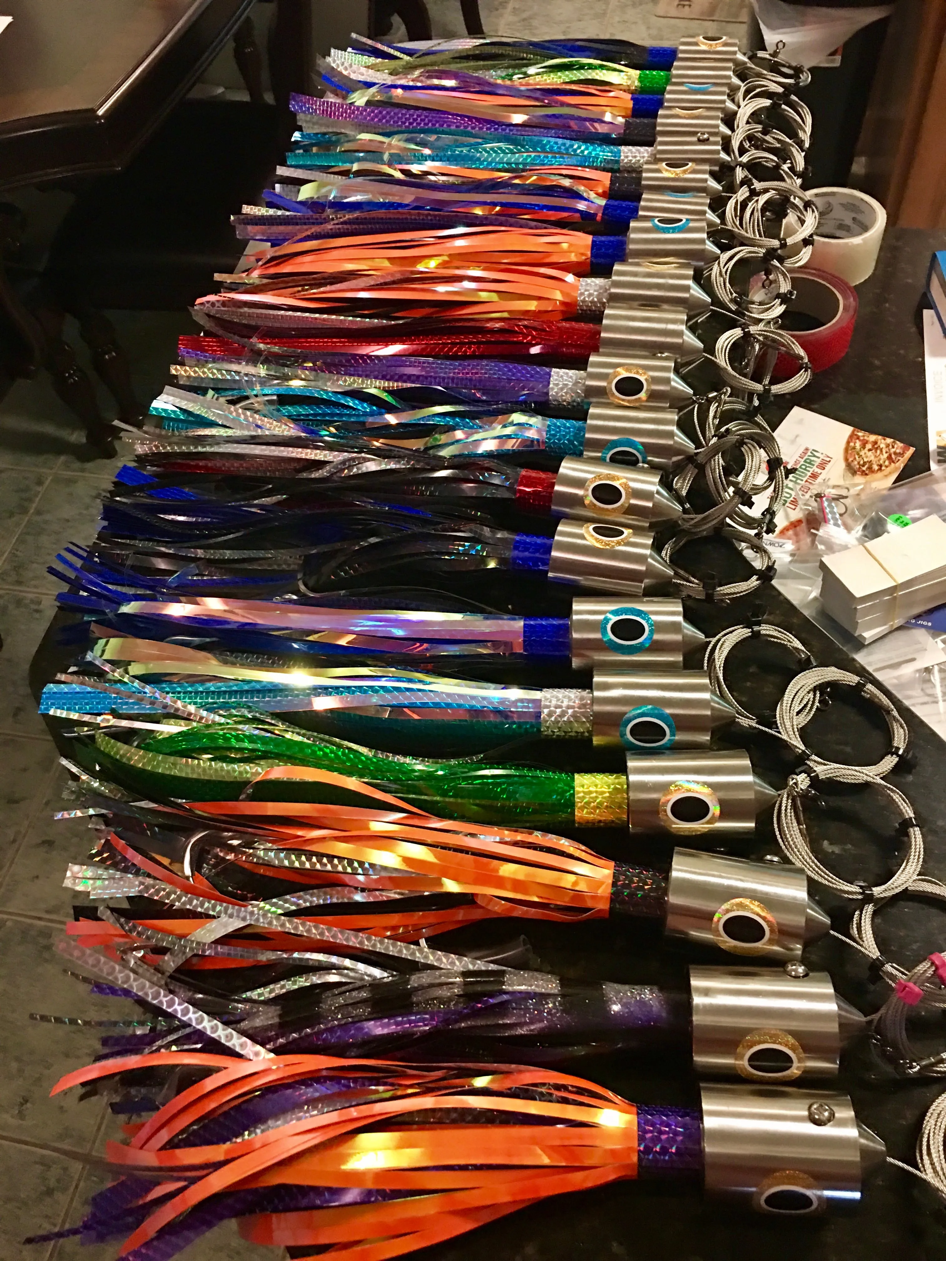 17oz Dinner Bell High Speed Trolling Lure single rigged
