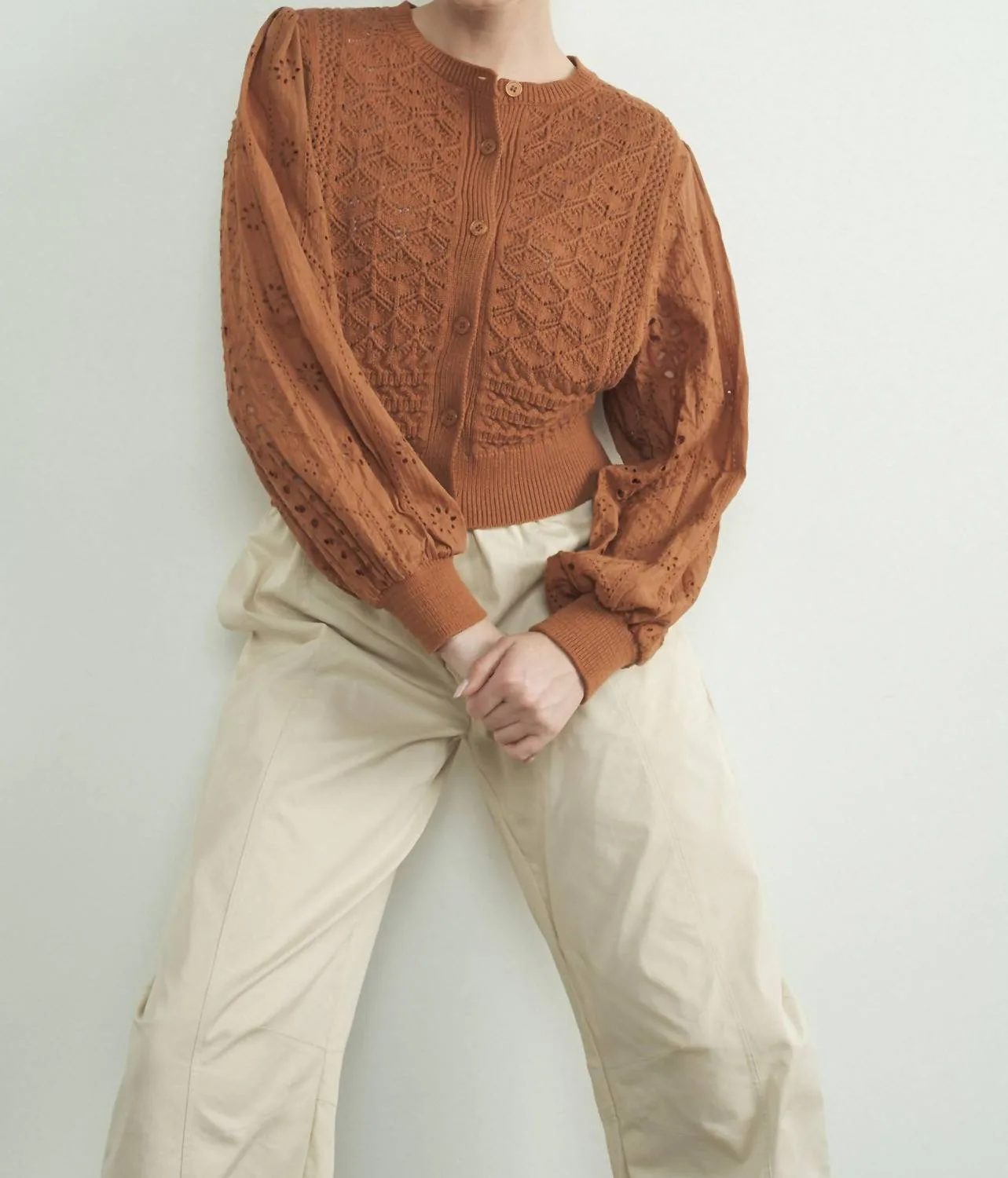 Aaron & Amber - Mixed Media Cardigan