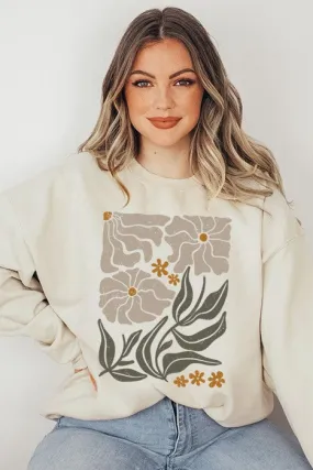 Abstract Flowers Sweatshirt
