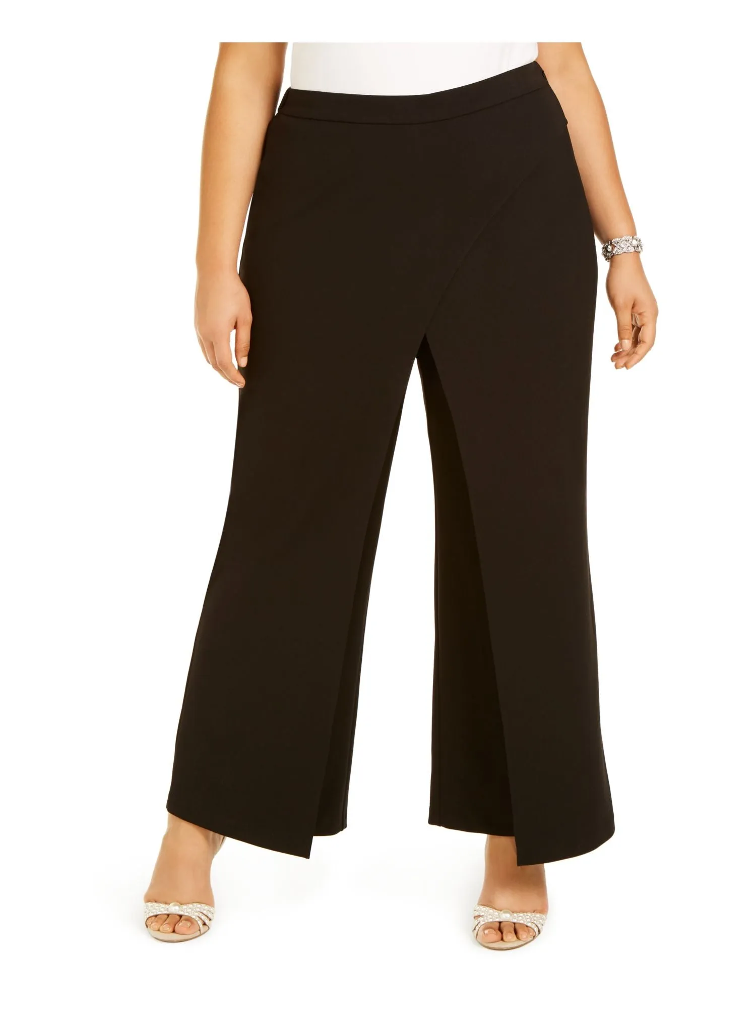 ADRIANNA PAPELL Womens Slitted Evening Wide Leg Pants