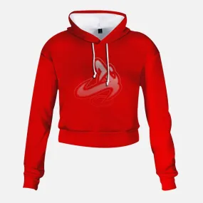 Athletic Apparatus Women red High-rise Cropped Sweatshirt