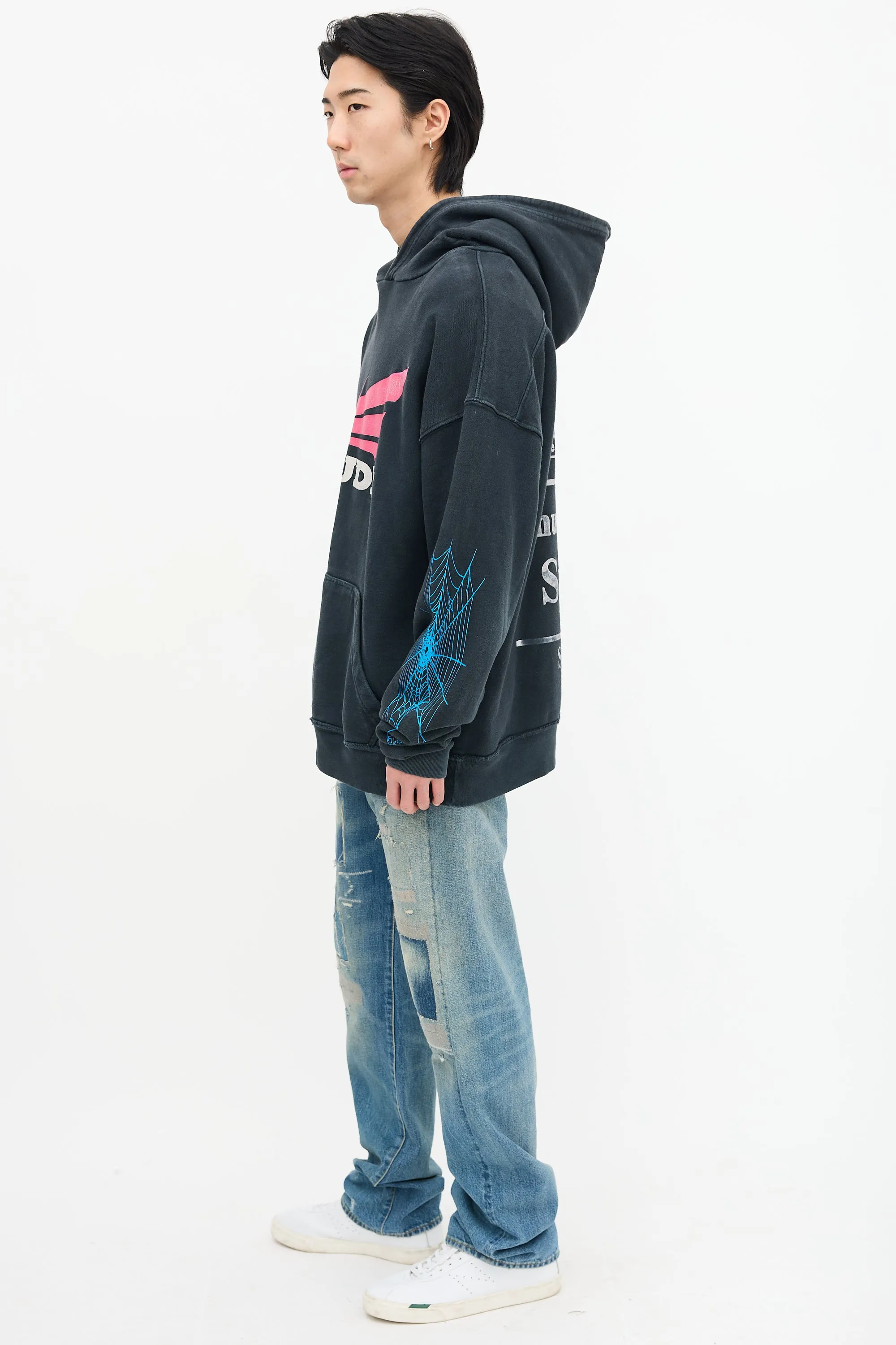 Black & Multi Rhonda Graphic Hoodie