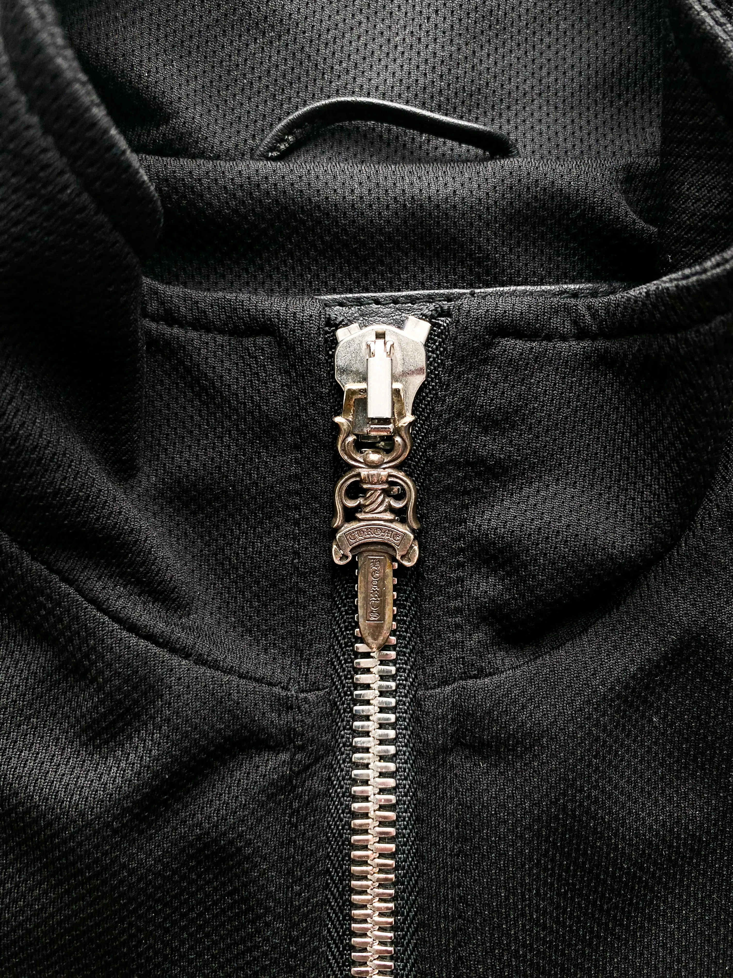 Chrome Hearts Black Horseshoe Logo Track Jacket