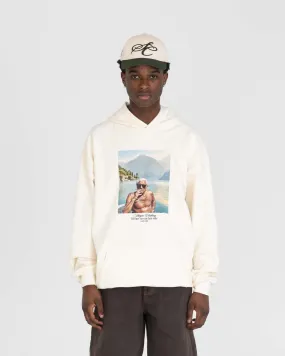 Como Graphic Hoodie Hvid