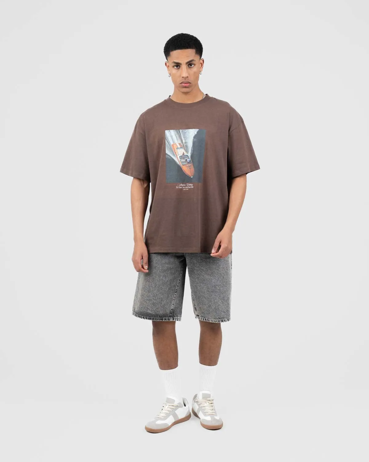 Como Graphic tee Brun