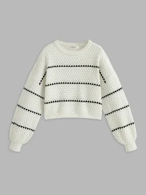 Contrast Striped Sweater