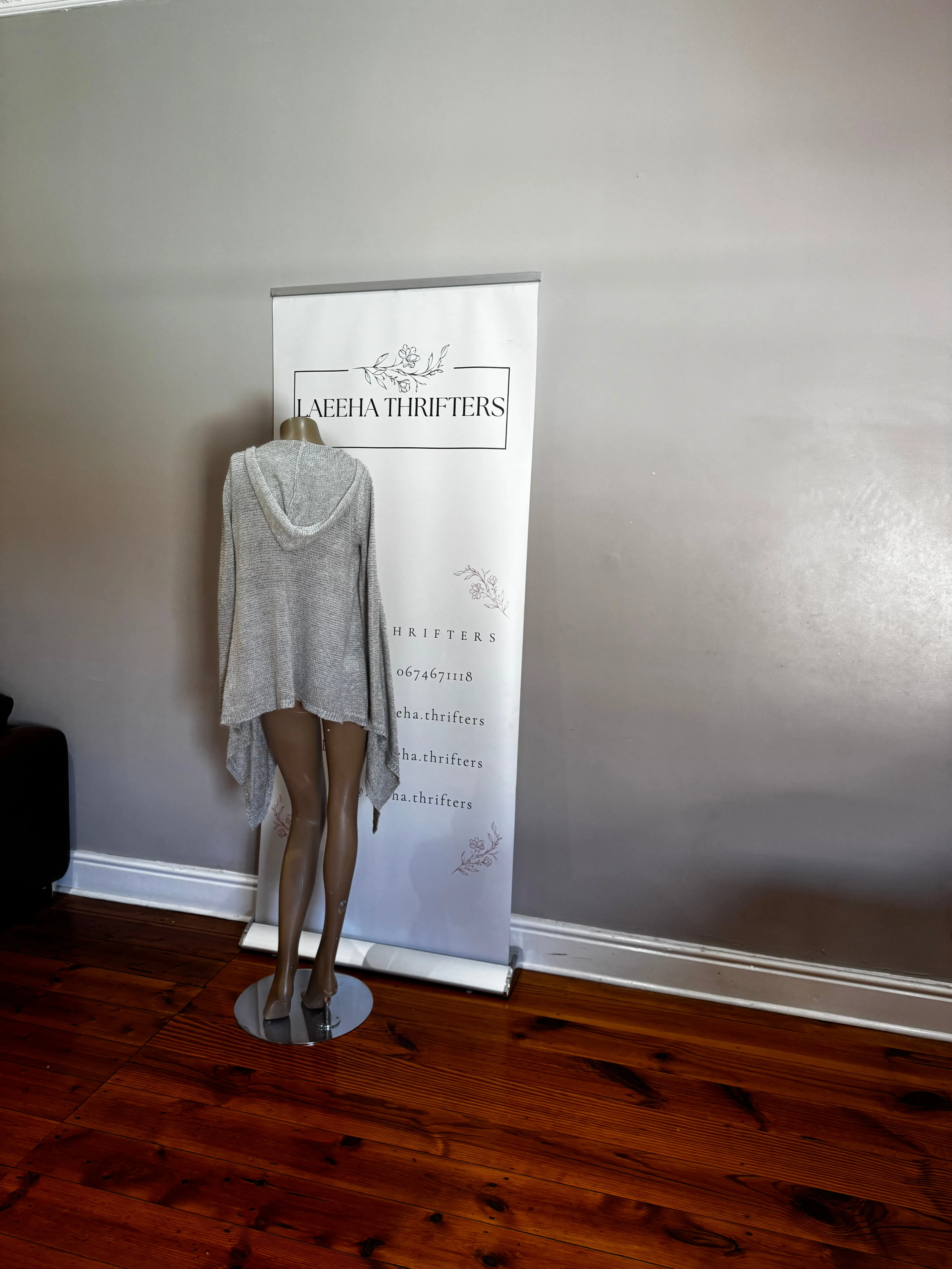 Cotton On Grey Waterfall Cardigan Size XS