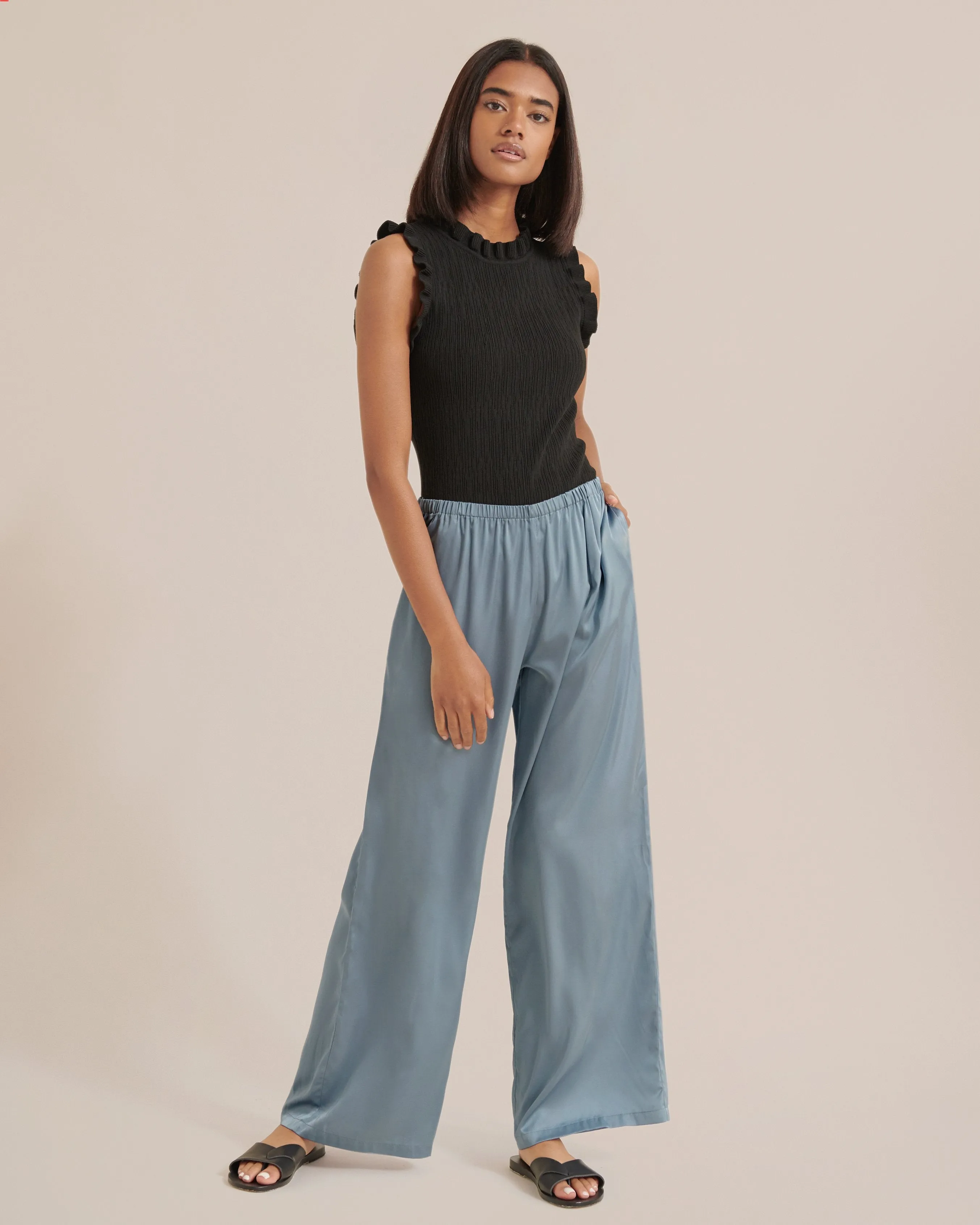 Daphne Relaxed Satin Pants