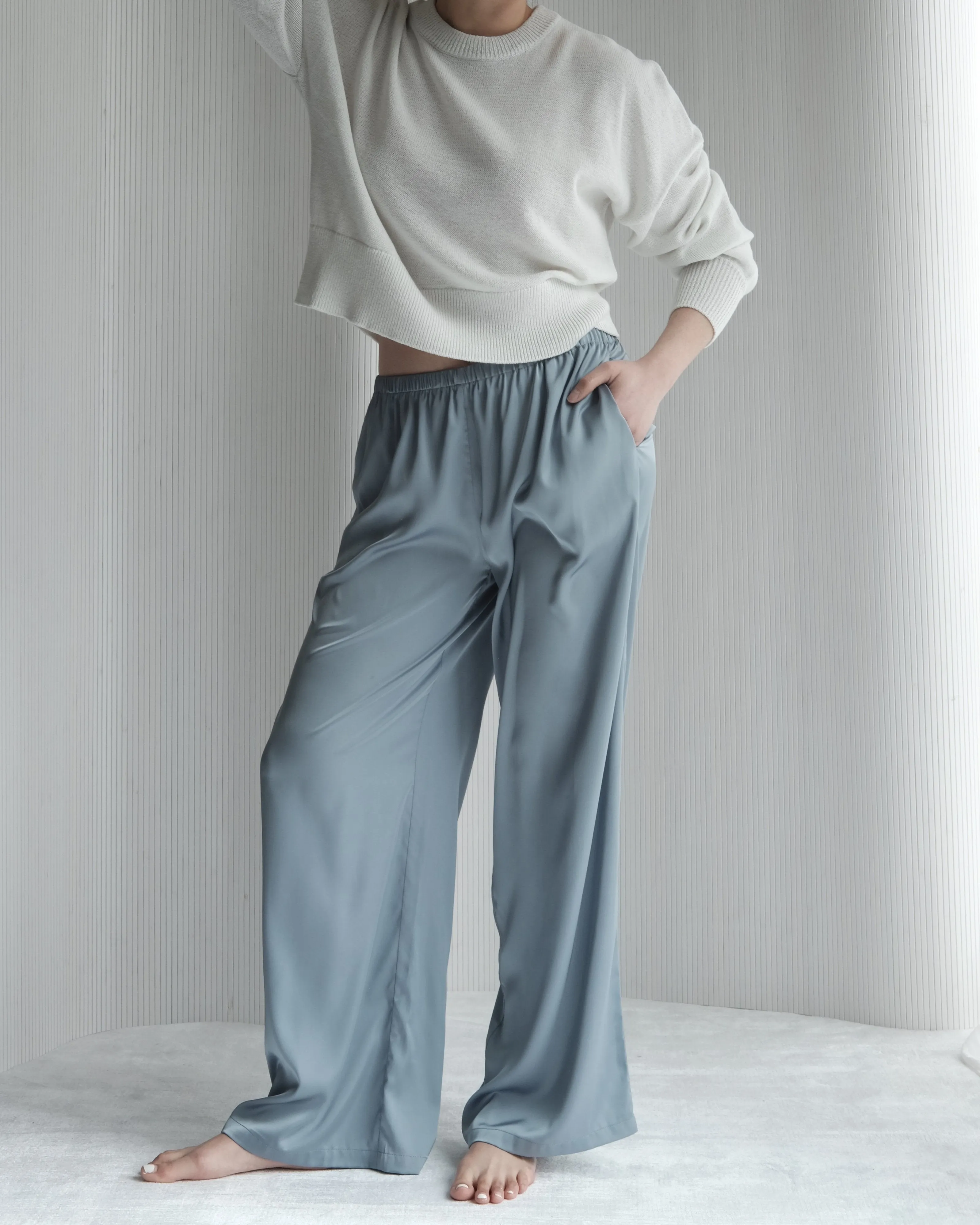 Daphne Relaxed Satin Pants