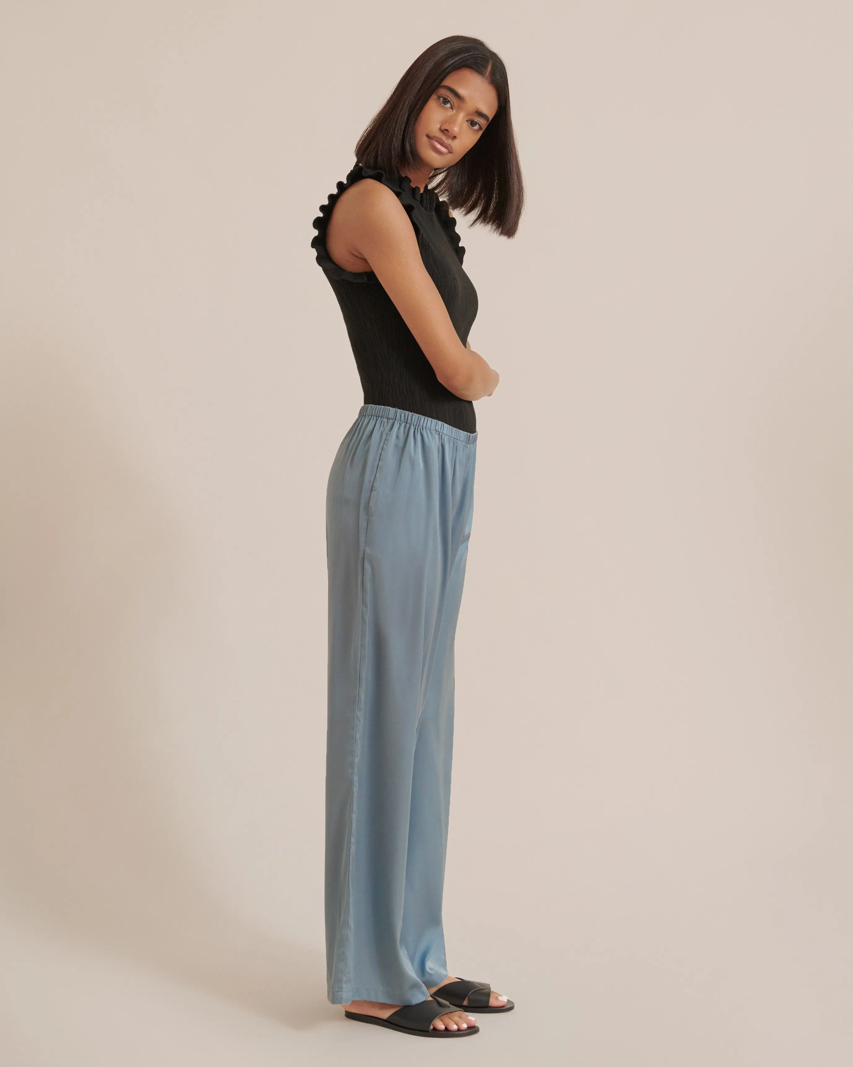 Daphne Relaxed Satin Pants