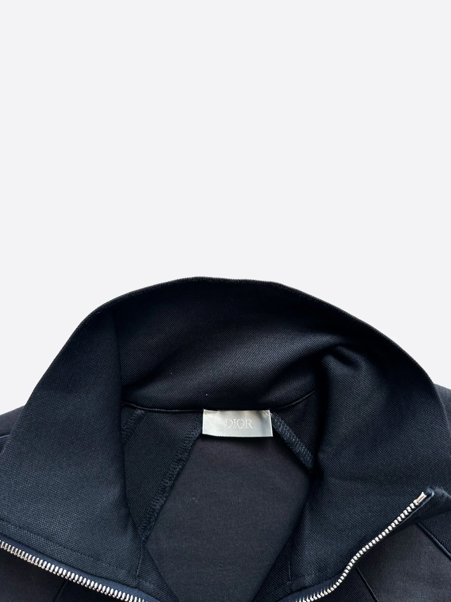 Dior Stussy Black Embroidered Logo Track Jacket