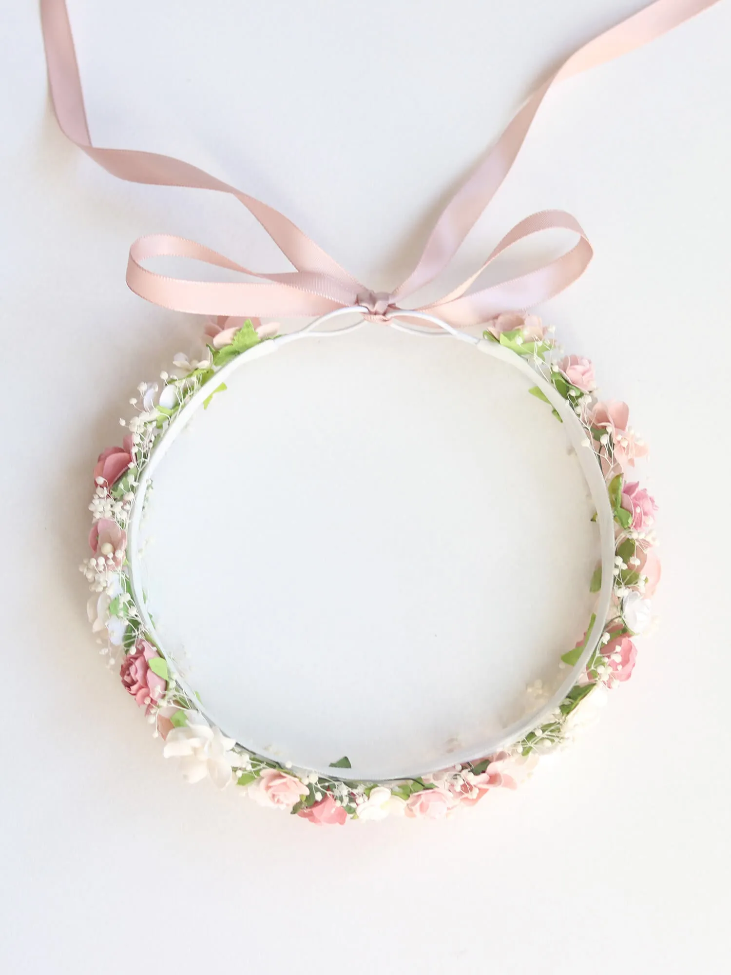 Elsie flower crown - dusty rose