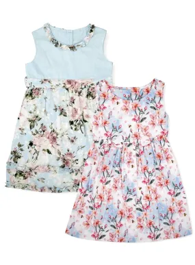 Floral Magic Pack of 2 Organic Cotton Dresses