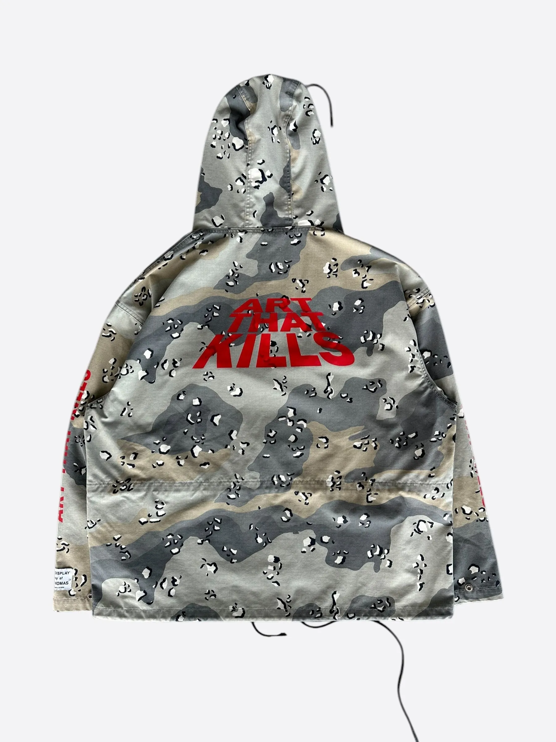 Gallery Dept Grey Camouflage Art That Kills Anorak