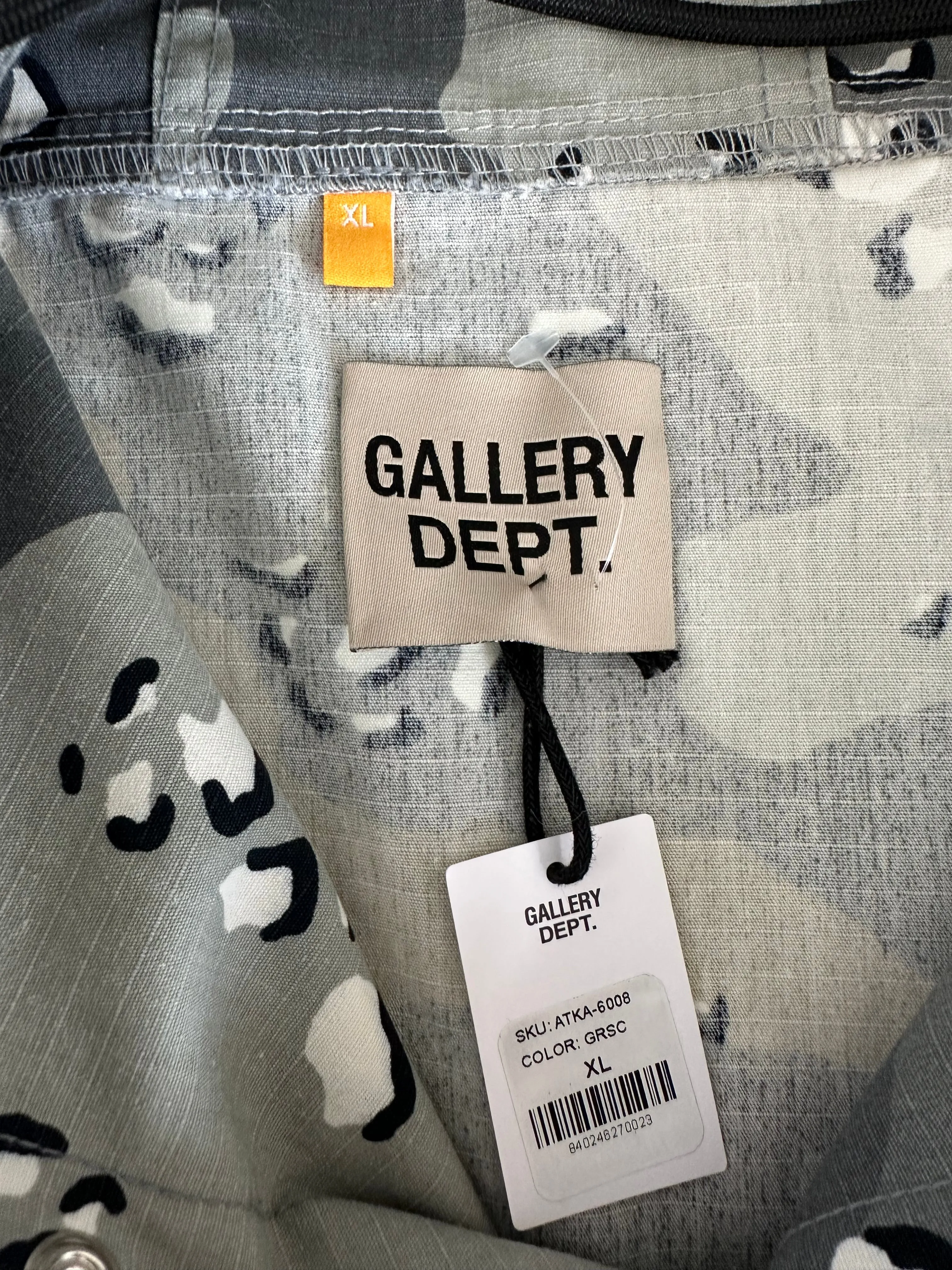 Gallery Dept Grey Camouflage Art That Kills Anorak