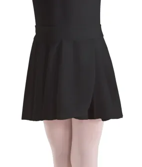 Girls Crepe Pull-on Wrap Skirt - Assorted Colors - 1011