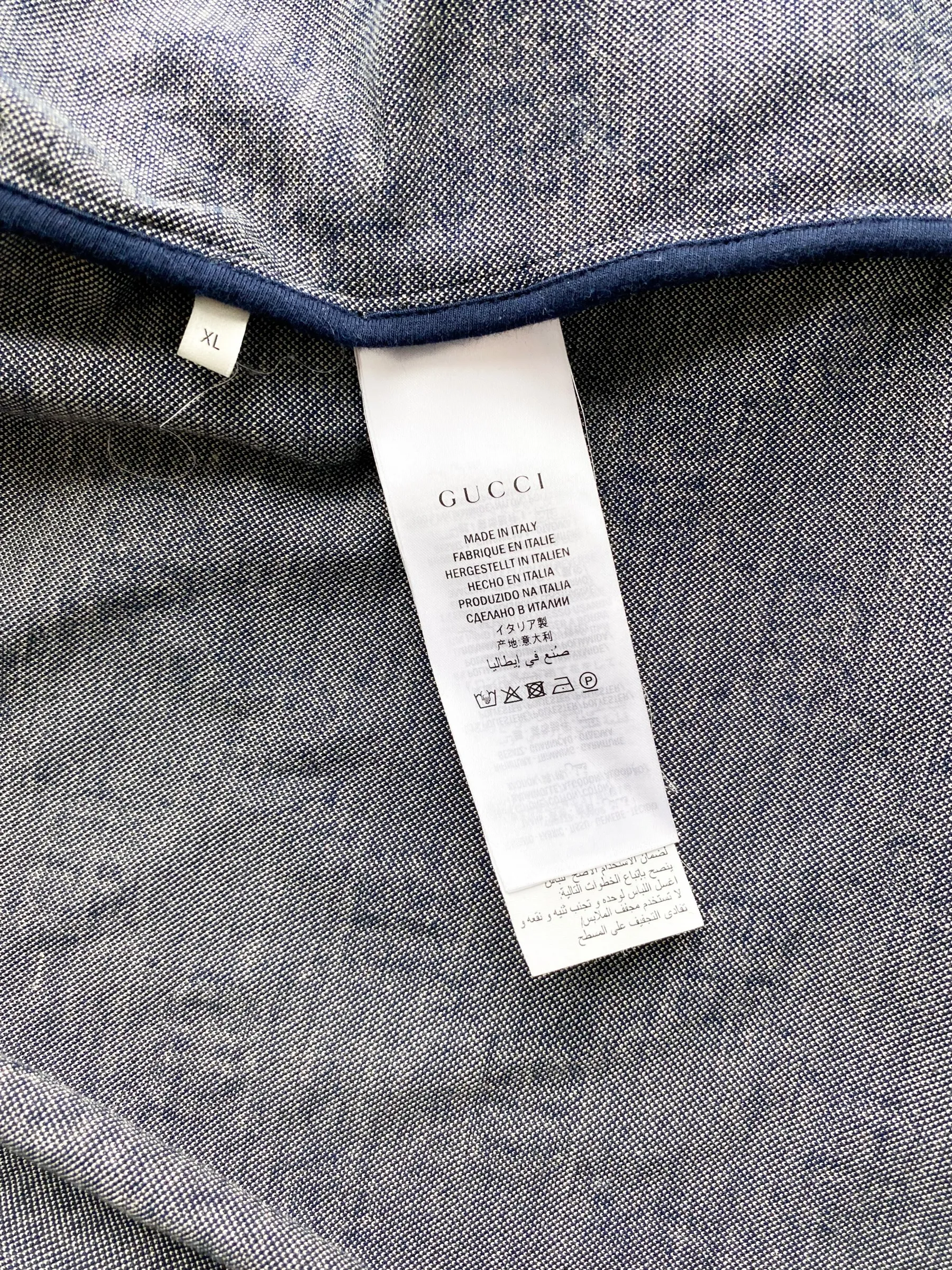 Gucci Blue Monogram Jacquard Track Jacket