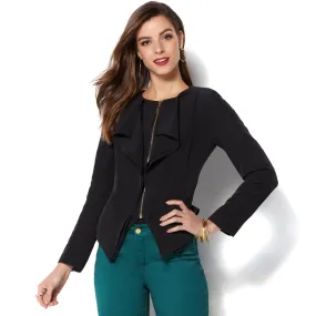 IMAN Global Chic Luxurious Cascading Blazer