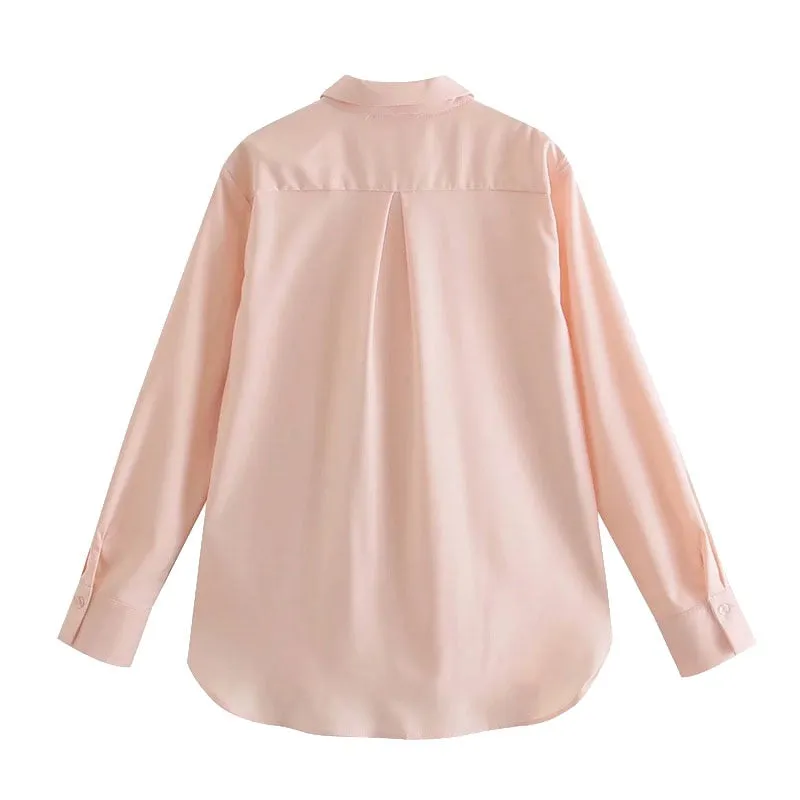 LOOSE FITTING ASYMMETRIC BLOUSE