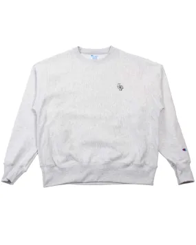 Lost & Found Reverse Weave Crewneck Silver Grey