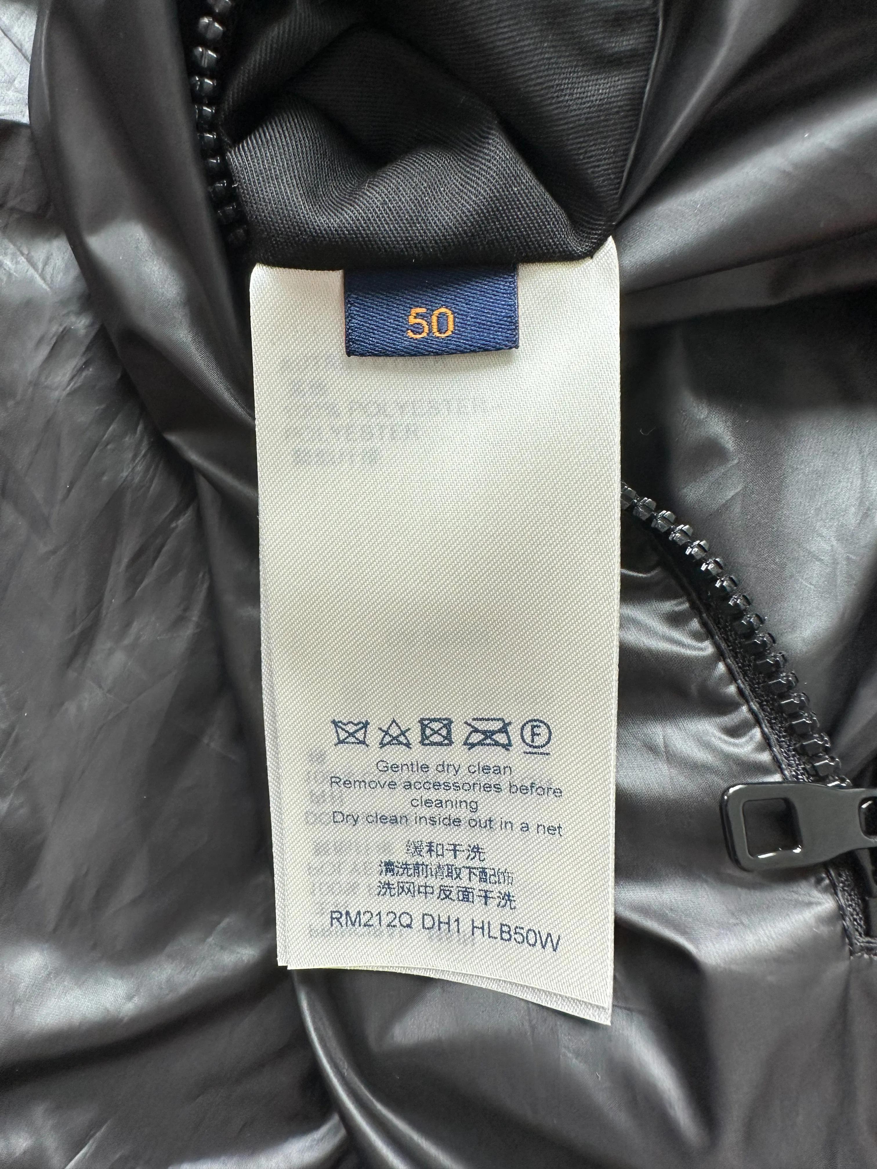 Louis Vuitton Black Flower Monogram Puffer Jacket