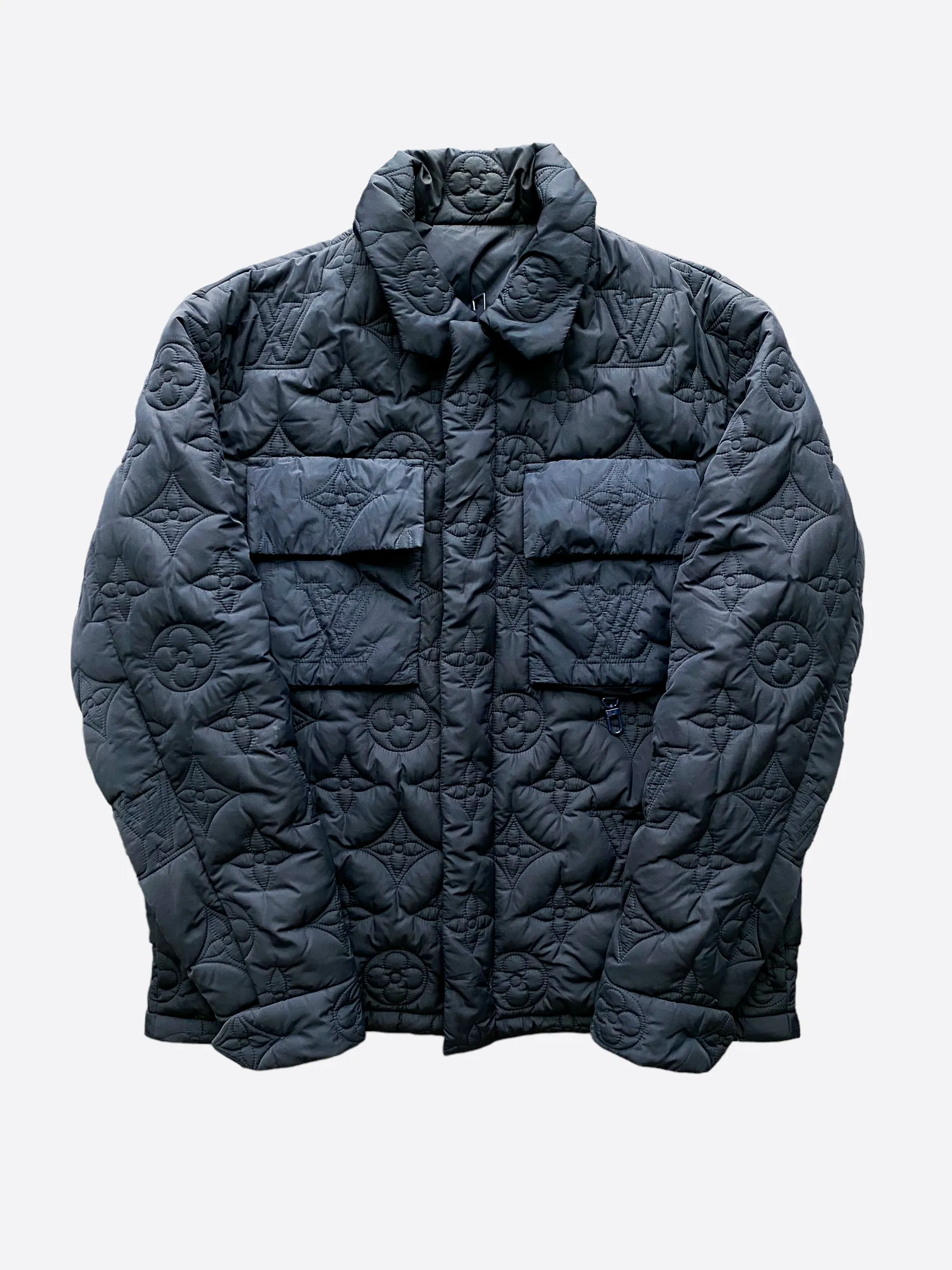 Louis Vuitton Black Monogram Padded Light Blouson