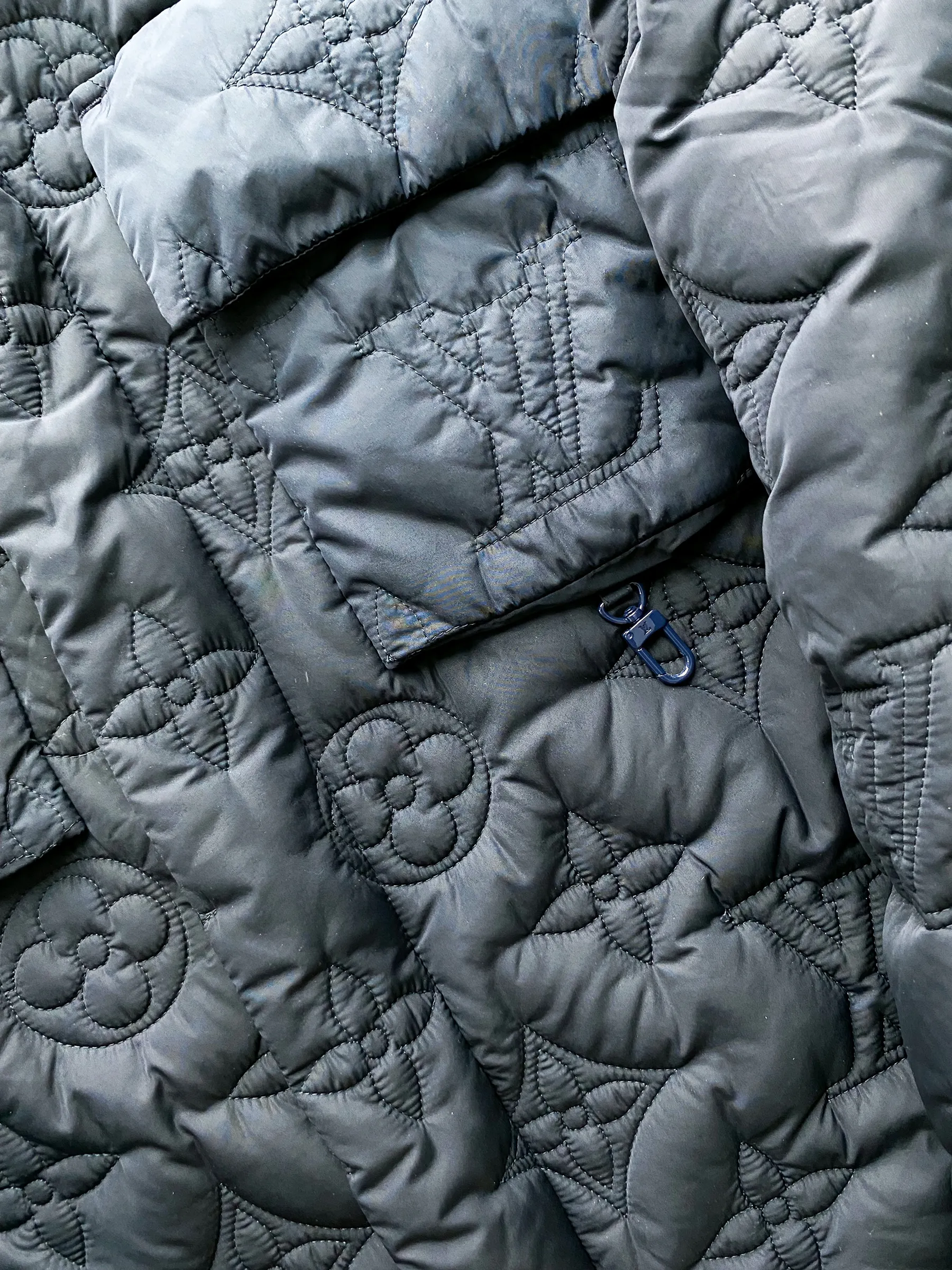 Louis Vuitton Black Monogram Padded Light Blouson