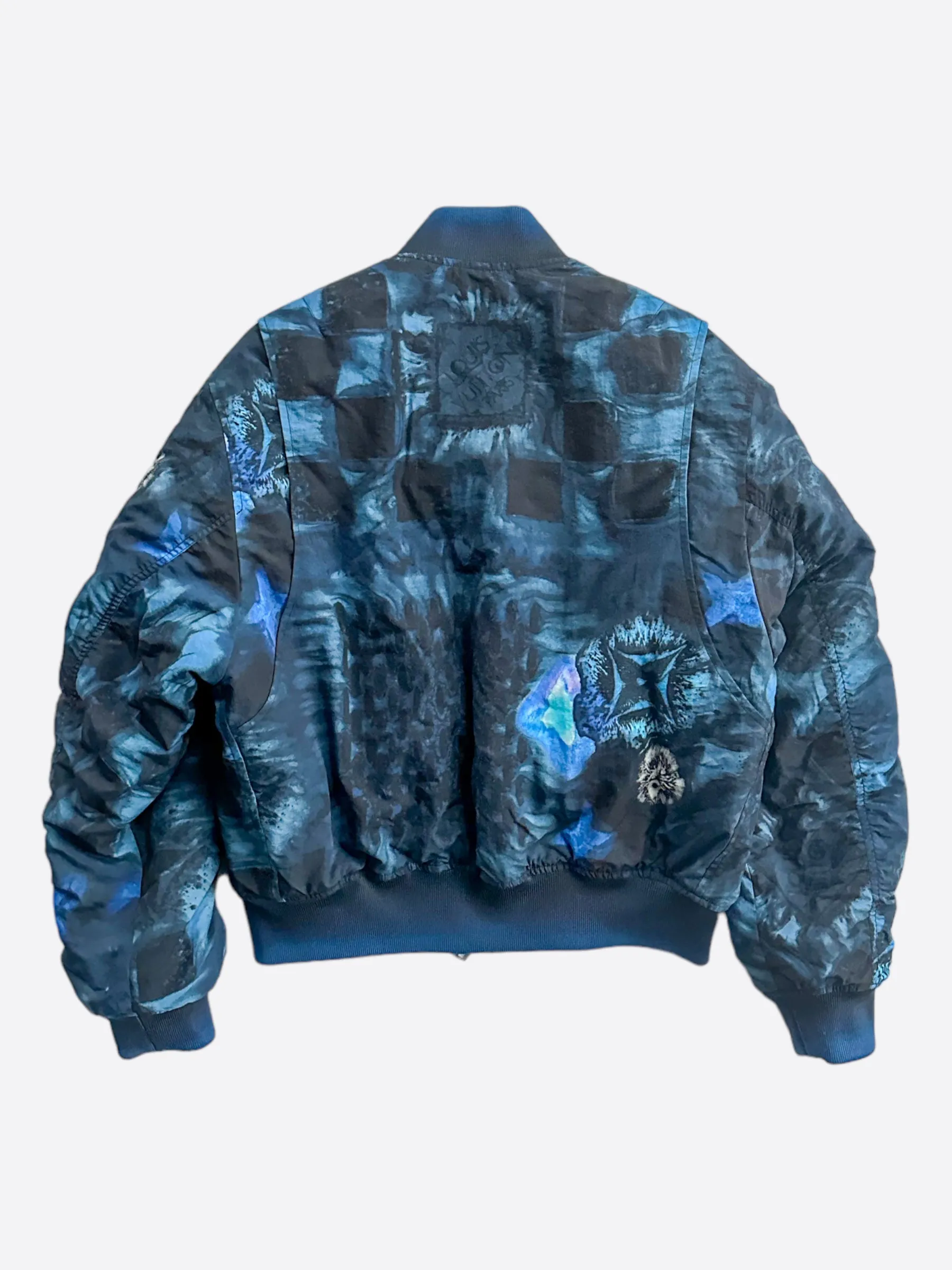 Louis Vuitton Blue Damier Salt Bomber Jacket