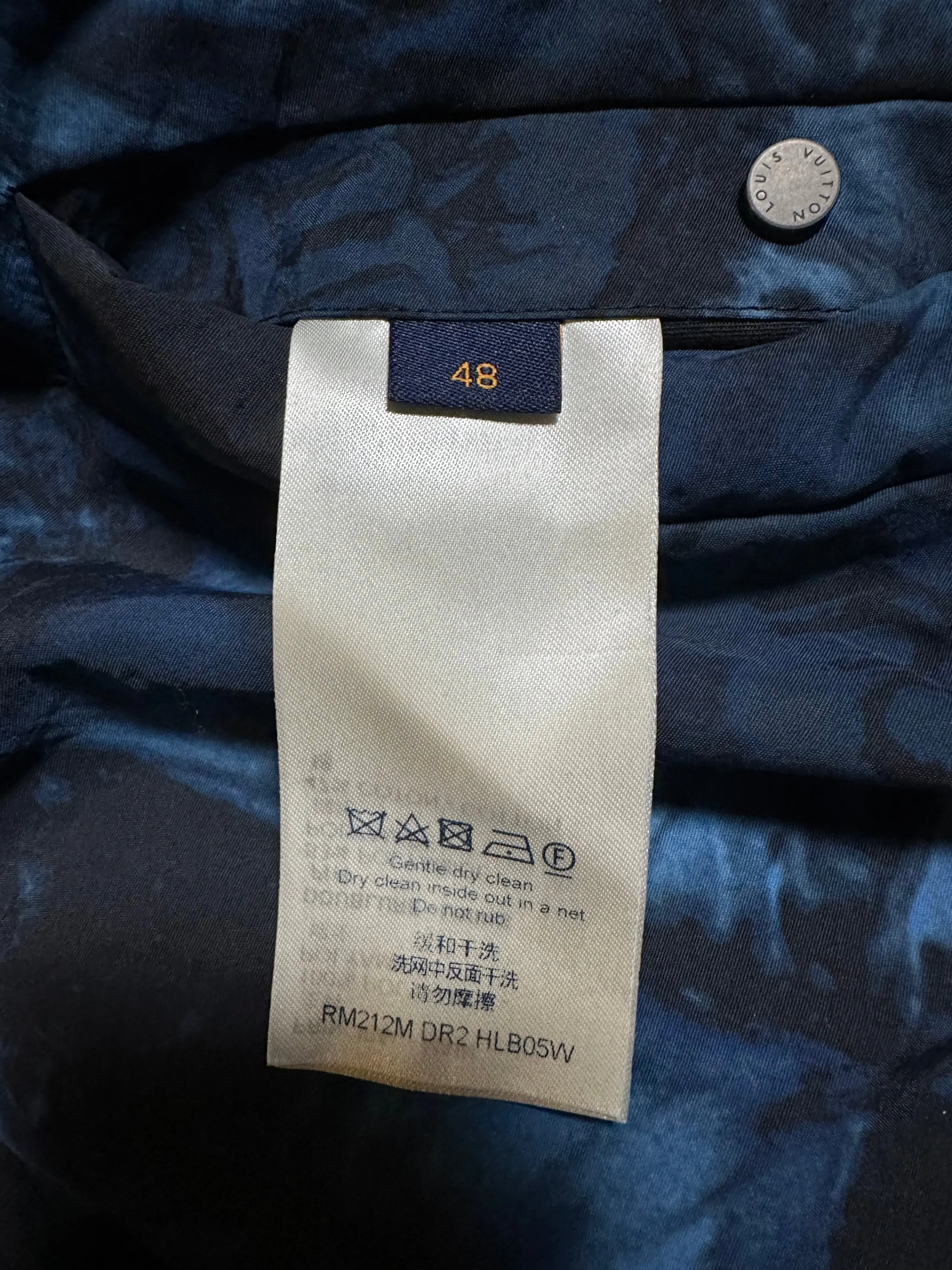 Louis Vuitton Blue Damier Salt Bomber Jacket