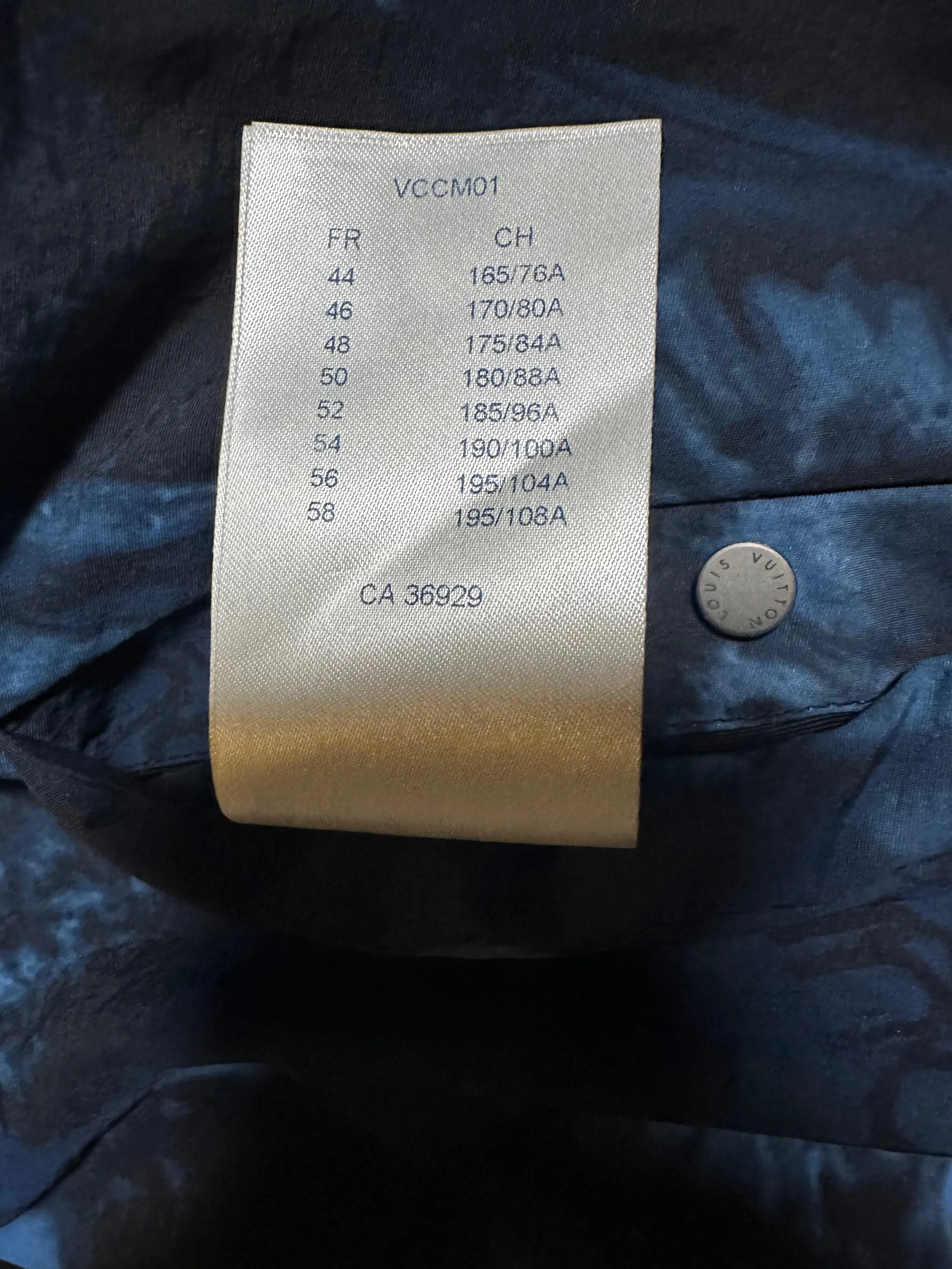 Louis Vuitton Blue Damier Salt Bomber Jacket