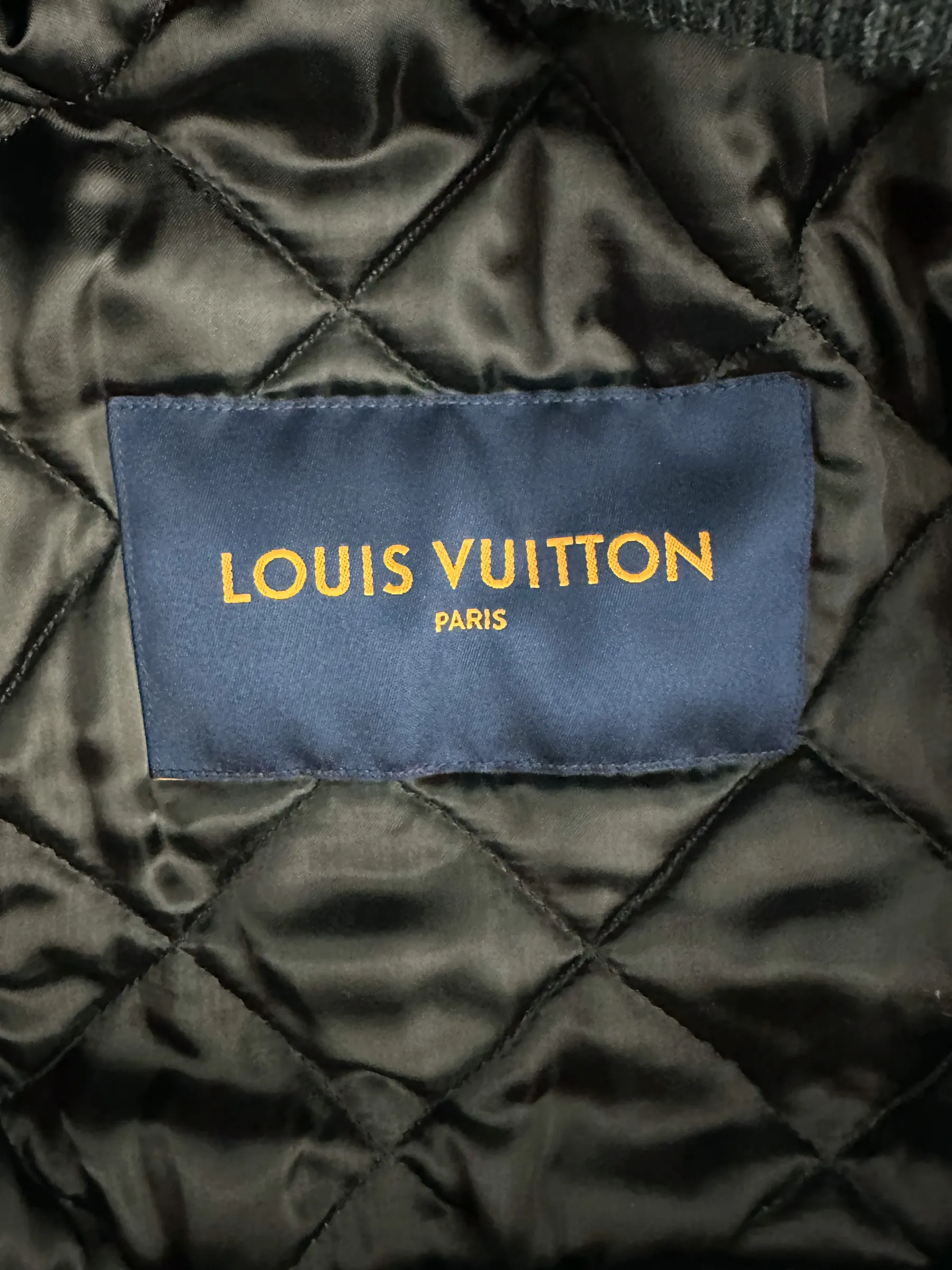 Louis Vuitton Grey Africa Embroidered Bomber Jacket