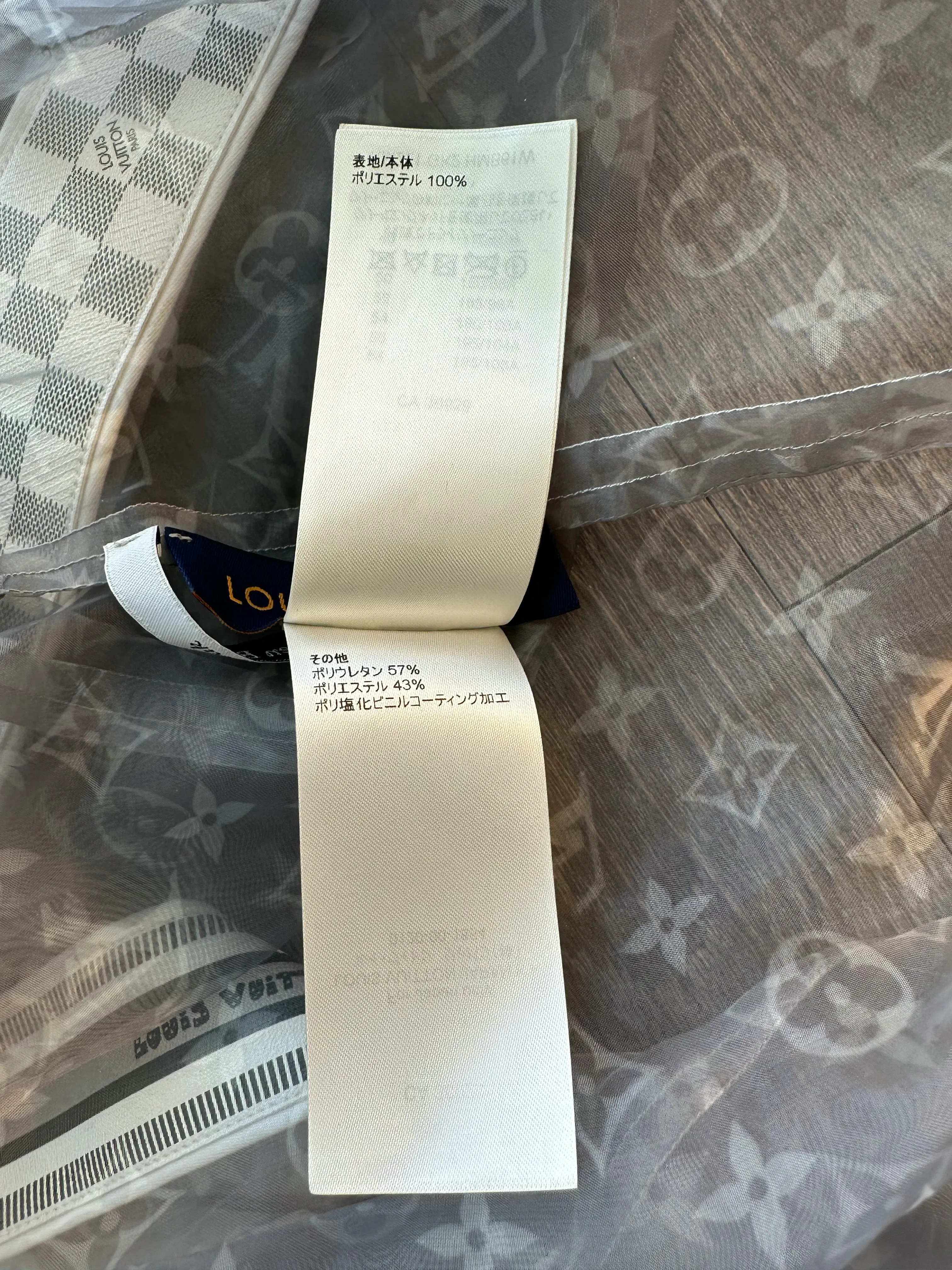 Louis Vuitton Grey Organza Monogram Mesh Track Jacket