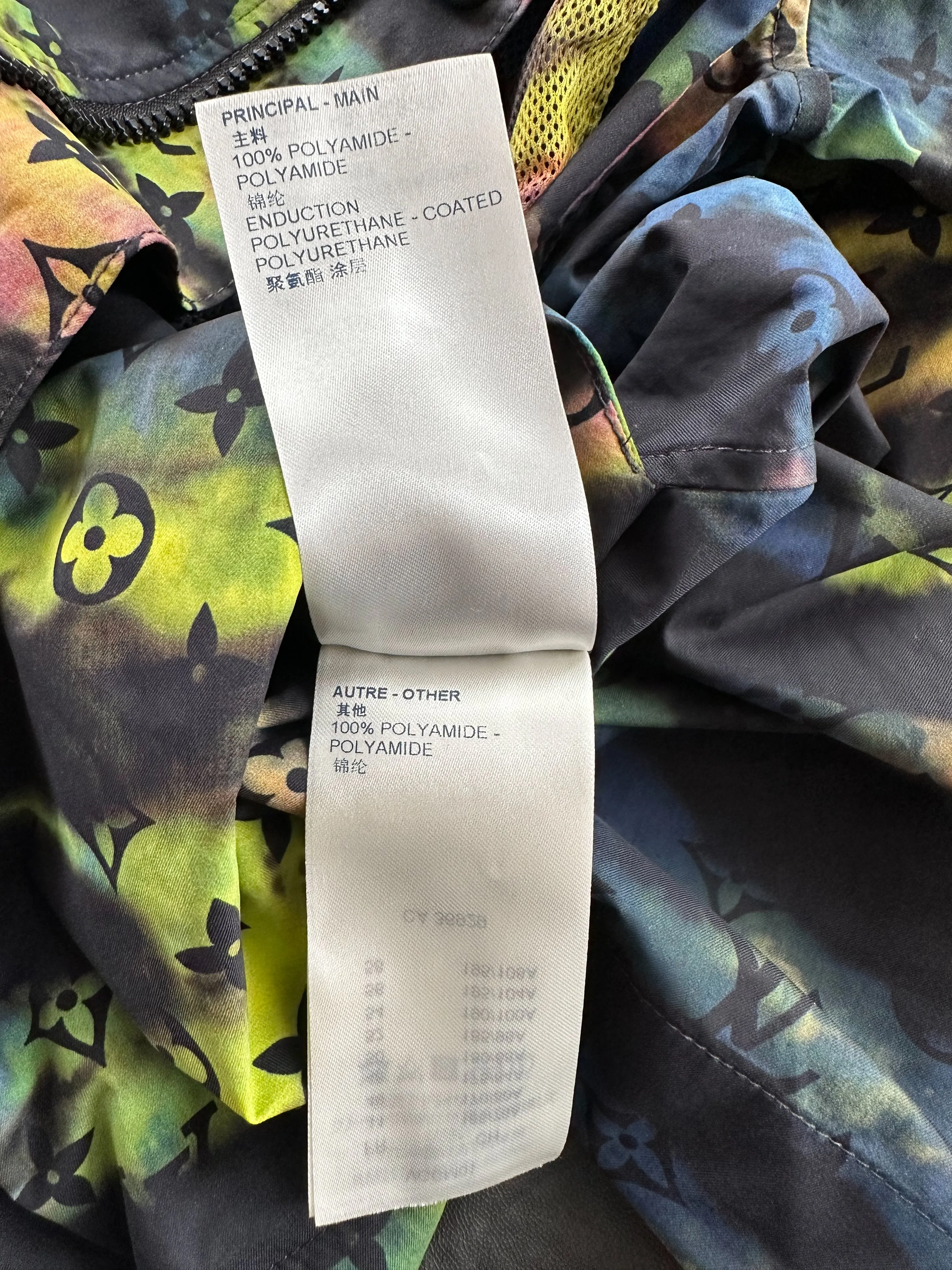 Louis Vuitton Multicolor Tie-Dye Camo Monogram Windbreaker