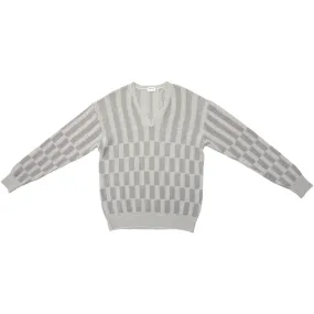 MÄRZ (West Germany) 70s, Woolmark, Tuck Stitch, Checkerboard