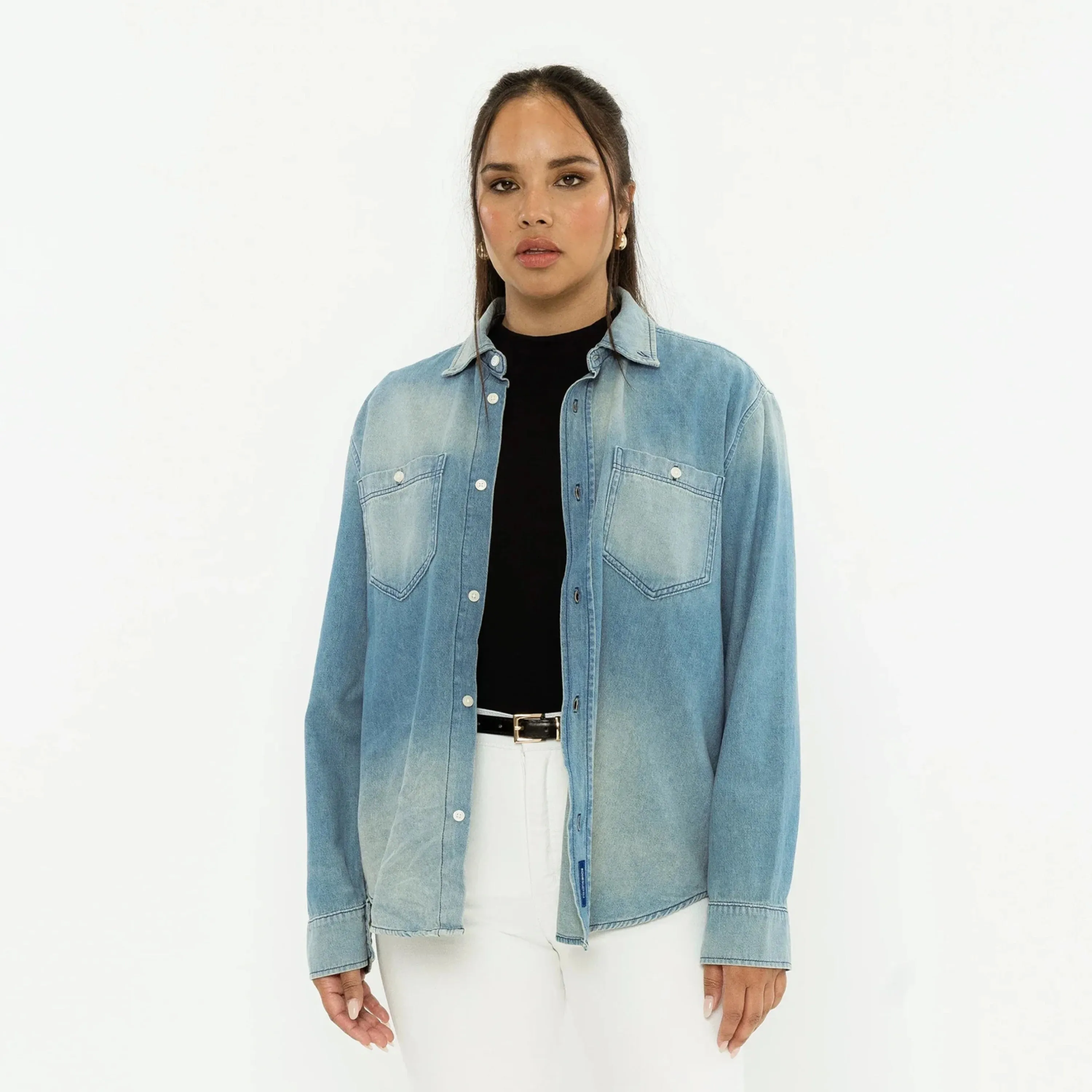 Oversized button up
