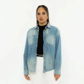 Oversized button up