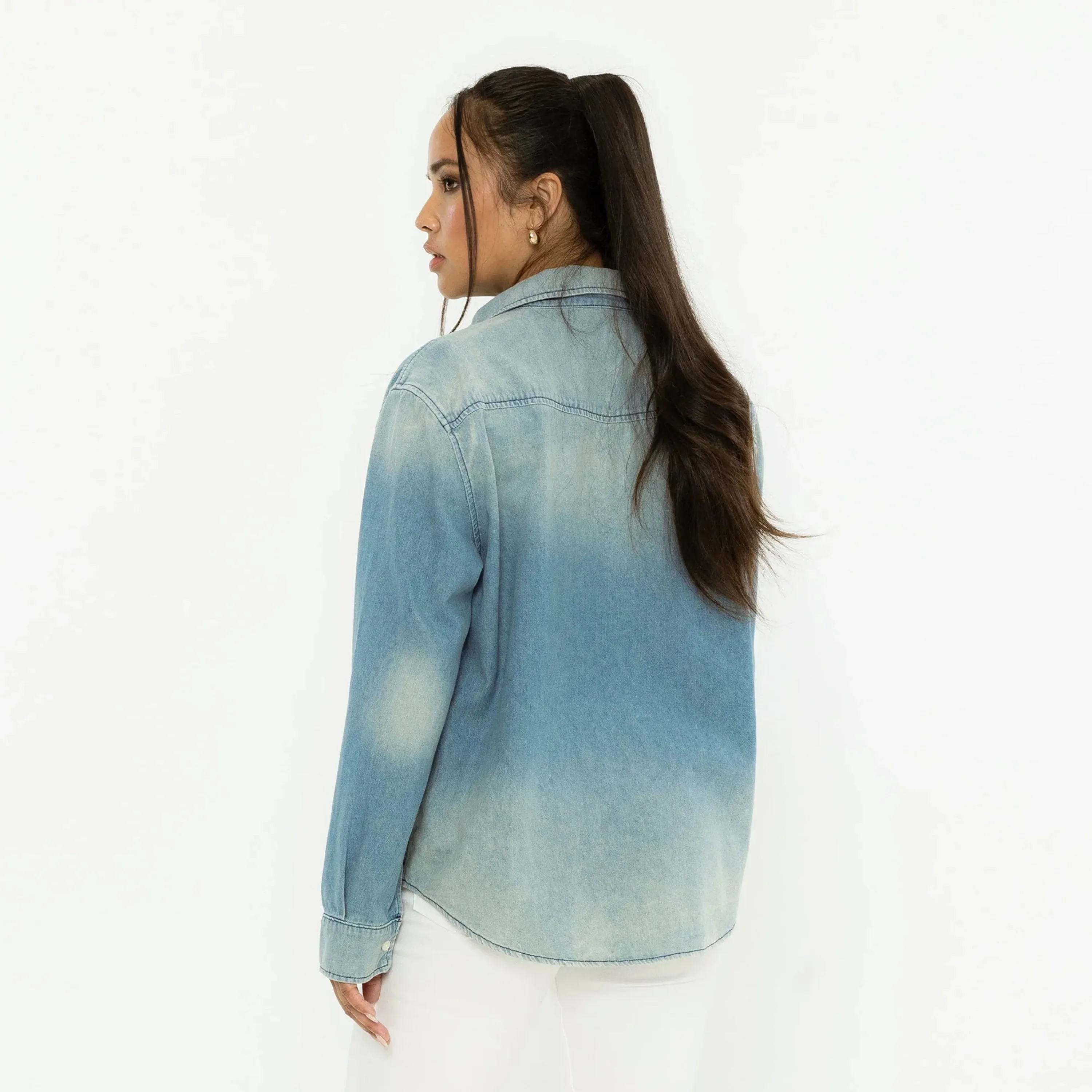 Oversized button up