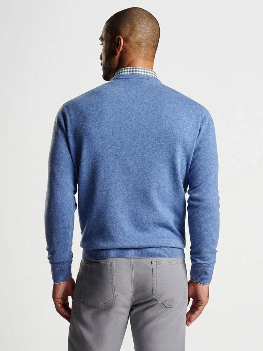 Peter Millar Crown Heritage Cashmere Sweater in Astral Blue