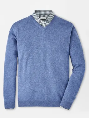 Peter Millar Crown Heritage Cashmere Sweater in Astral Blue
