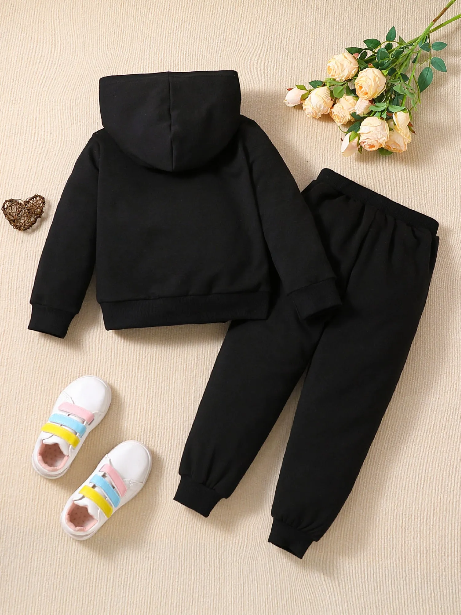 QUEEN & Crown Graphic Outfits Girls Hoodies   Jogger Pants