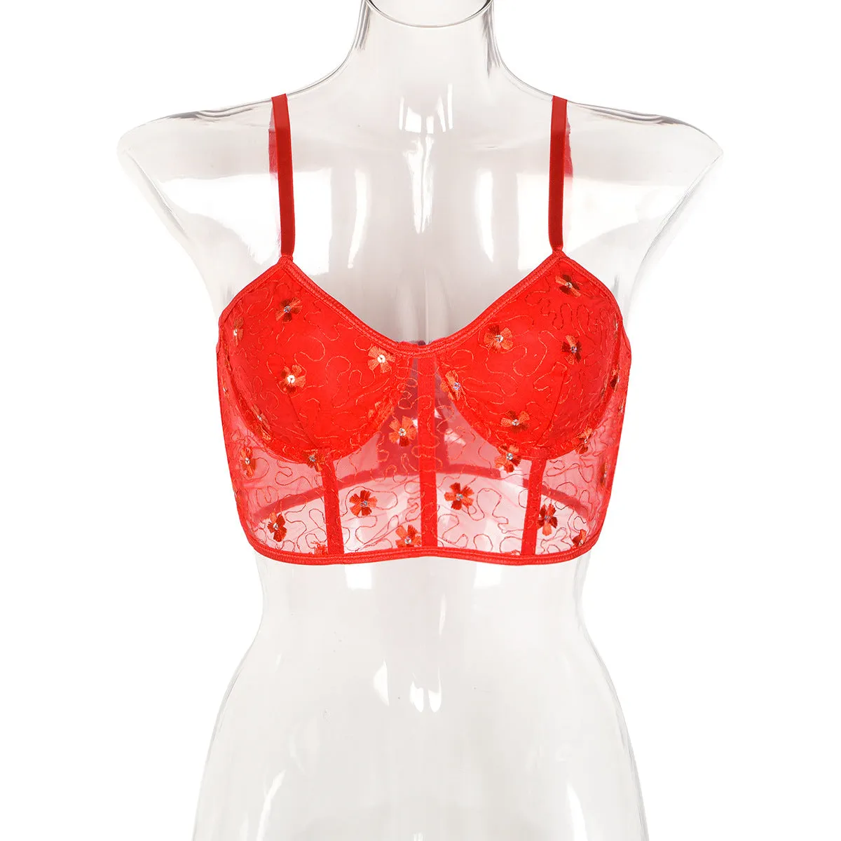 Radiant Allure Mini Ribbon Corset Top