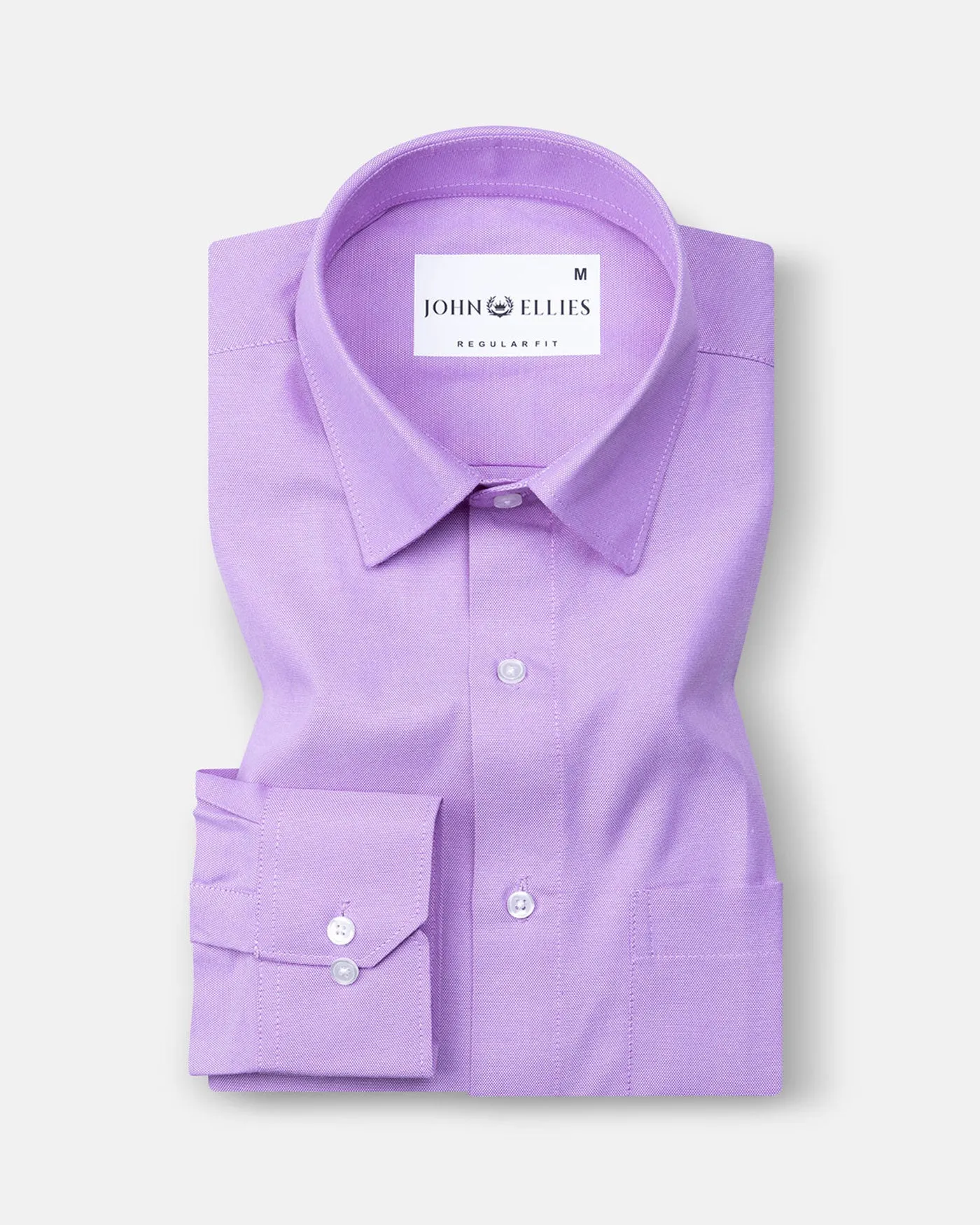Renato Privilege Ricca Purple Plain Oxford Cotton Shirt