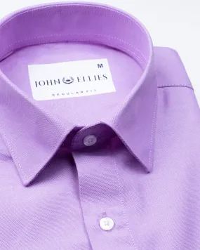 Renato Privilege Ricca Purple Plain Oxford Cotton Shirt