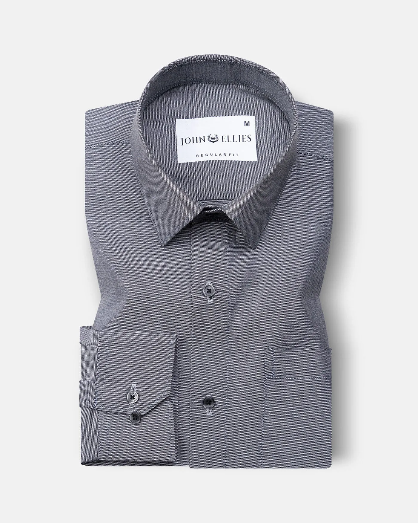 Renato Privilege Zade Black Plain Oxford Cotton Shirt