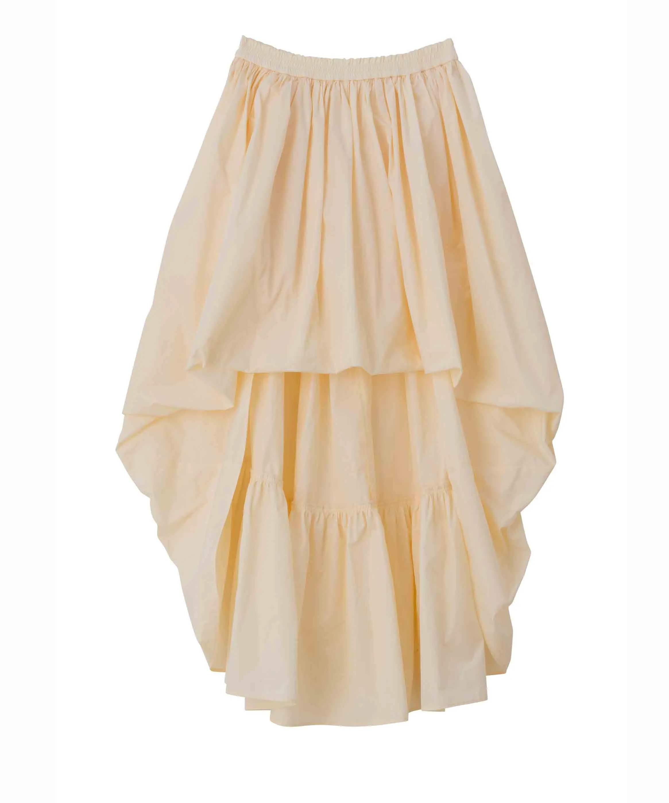 SEA TAFFETA VOLUME DRAPE SKIRT