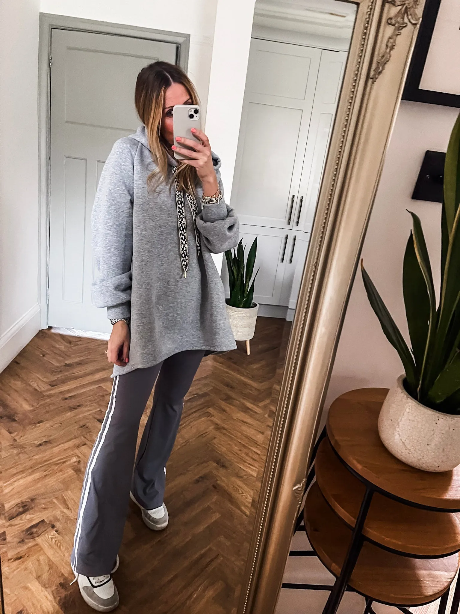Sports Stripe Flared Leggings