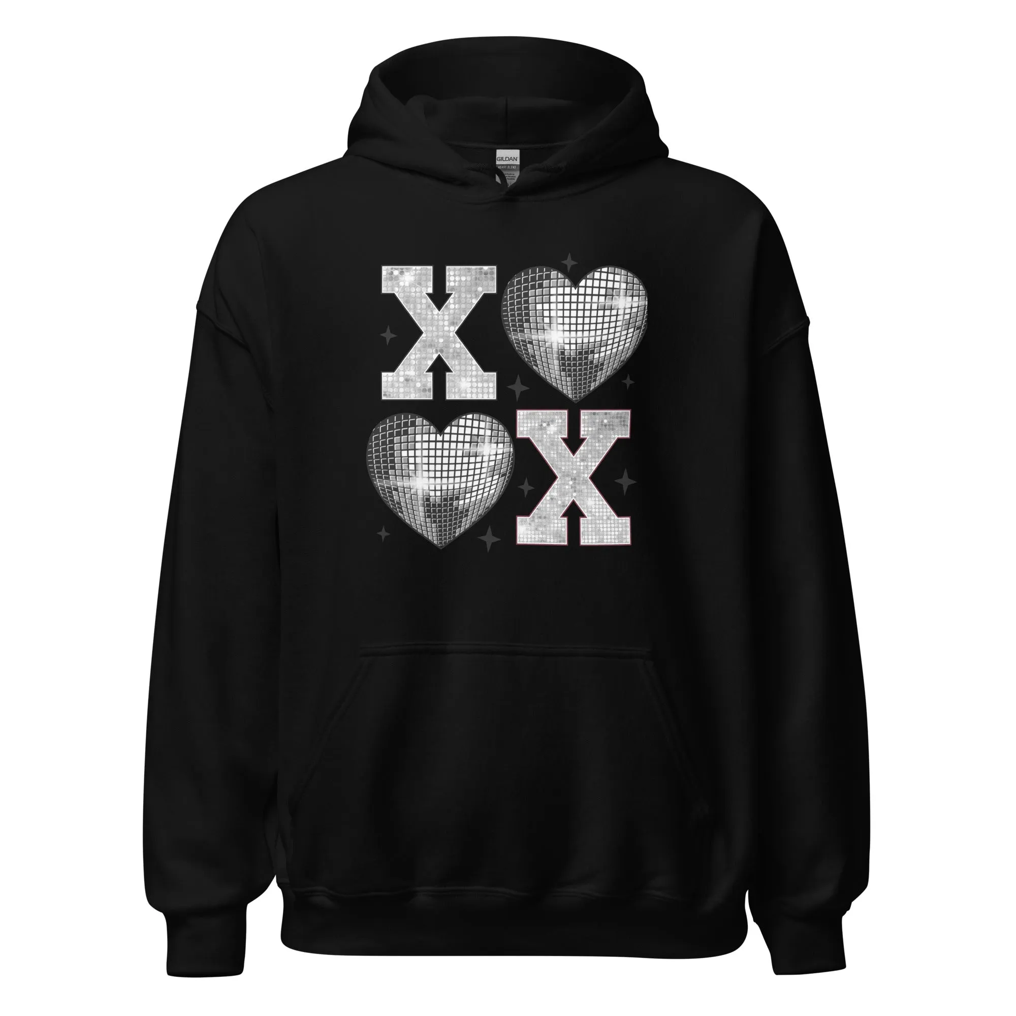 XOXO Silver - Cozy Valentine’s Day Hoodie – Romantic Designs for 2025
