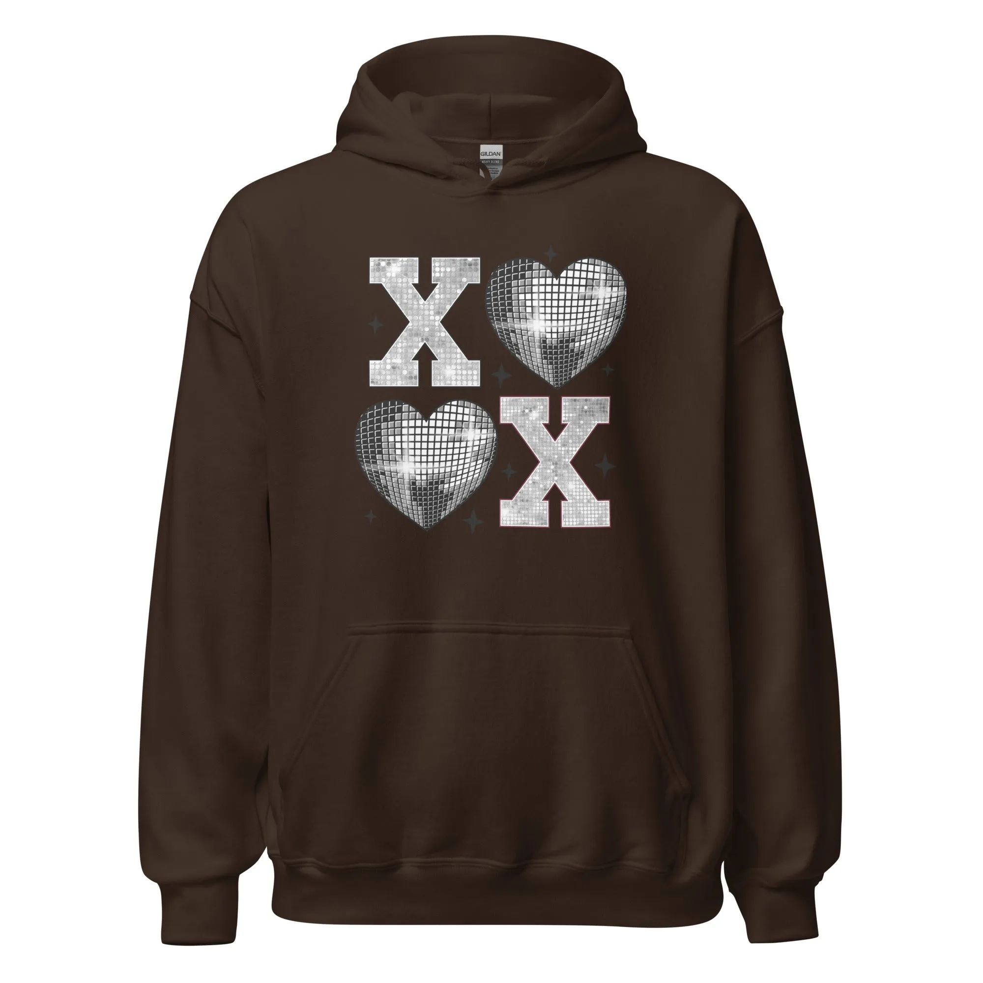 XOXO Silver - Cozy Valentine’s Day Hoodie – Romantic Designs for 2025